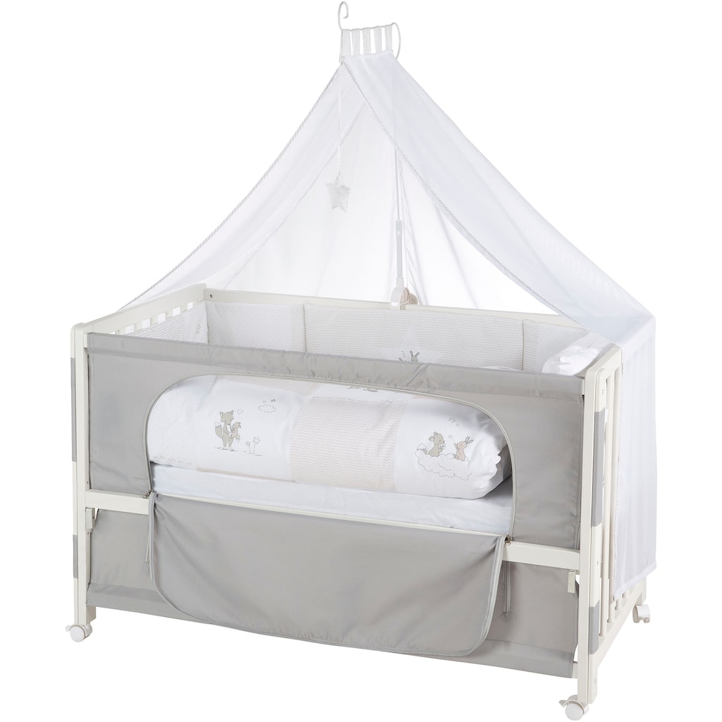 roba® Babybett »Room Bed, Fox & Bunny«, (6 tlg.)