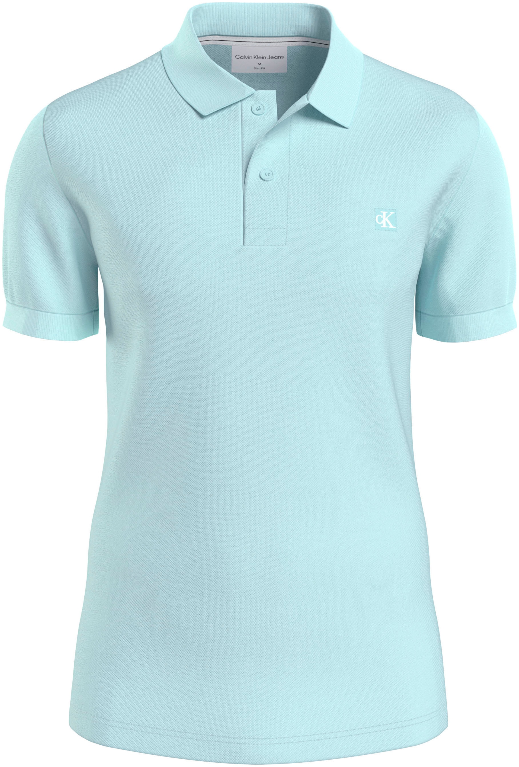 Calvin Klein Jeans Poloshirt "CK EMBRO BADGE SLIM POLO", mit Logopatch