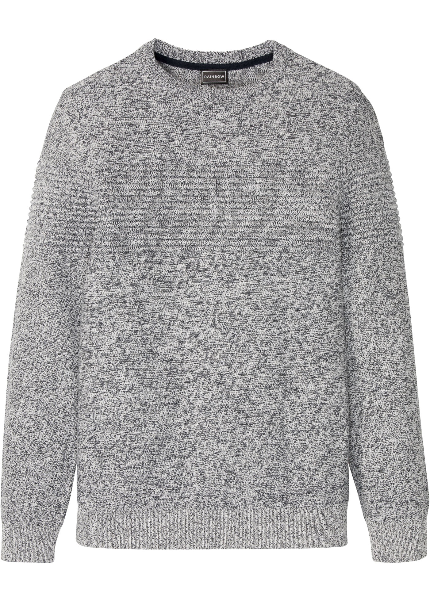 bonprix Strickpullover in melierter Optik