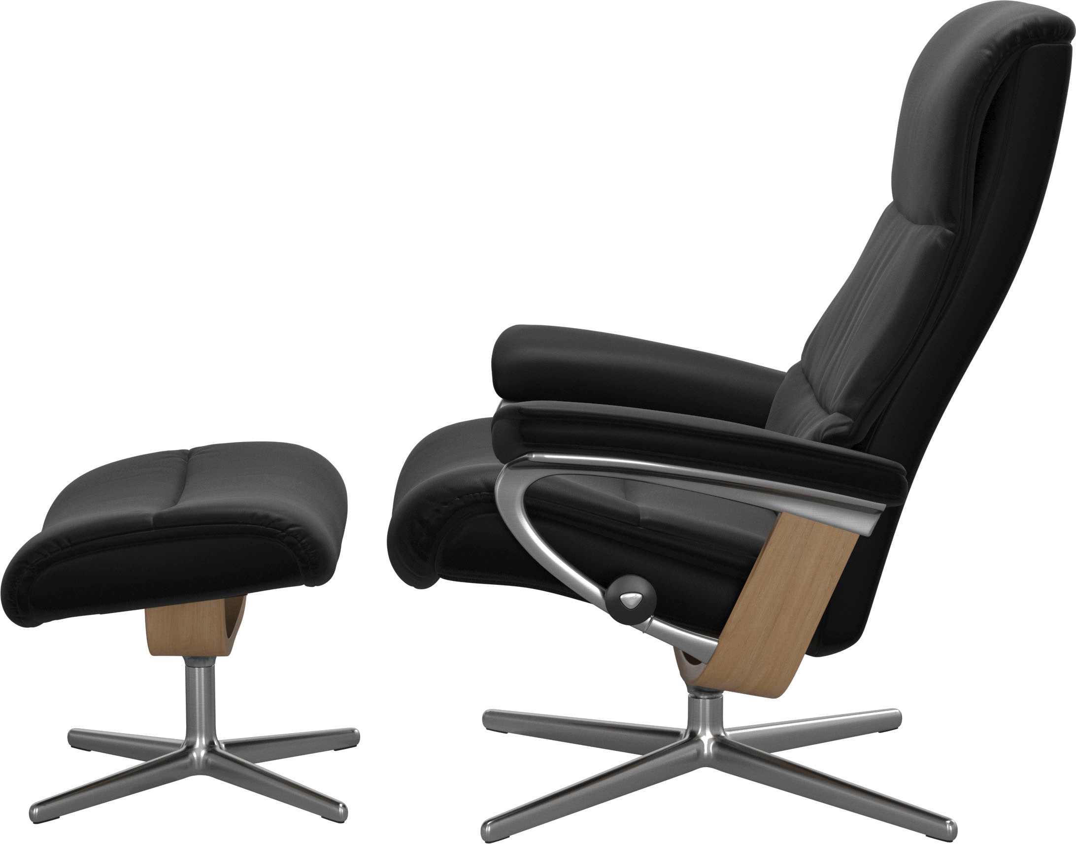 Stressless® Relaxsessel »View«, mit Cross Base, Größe S, M & L, Holzakzent Eiche