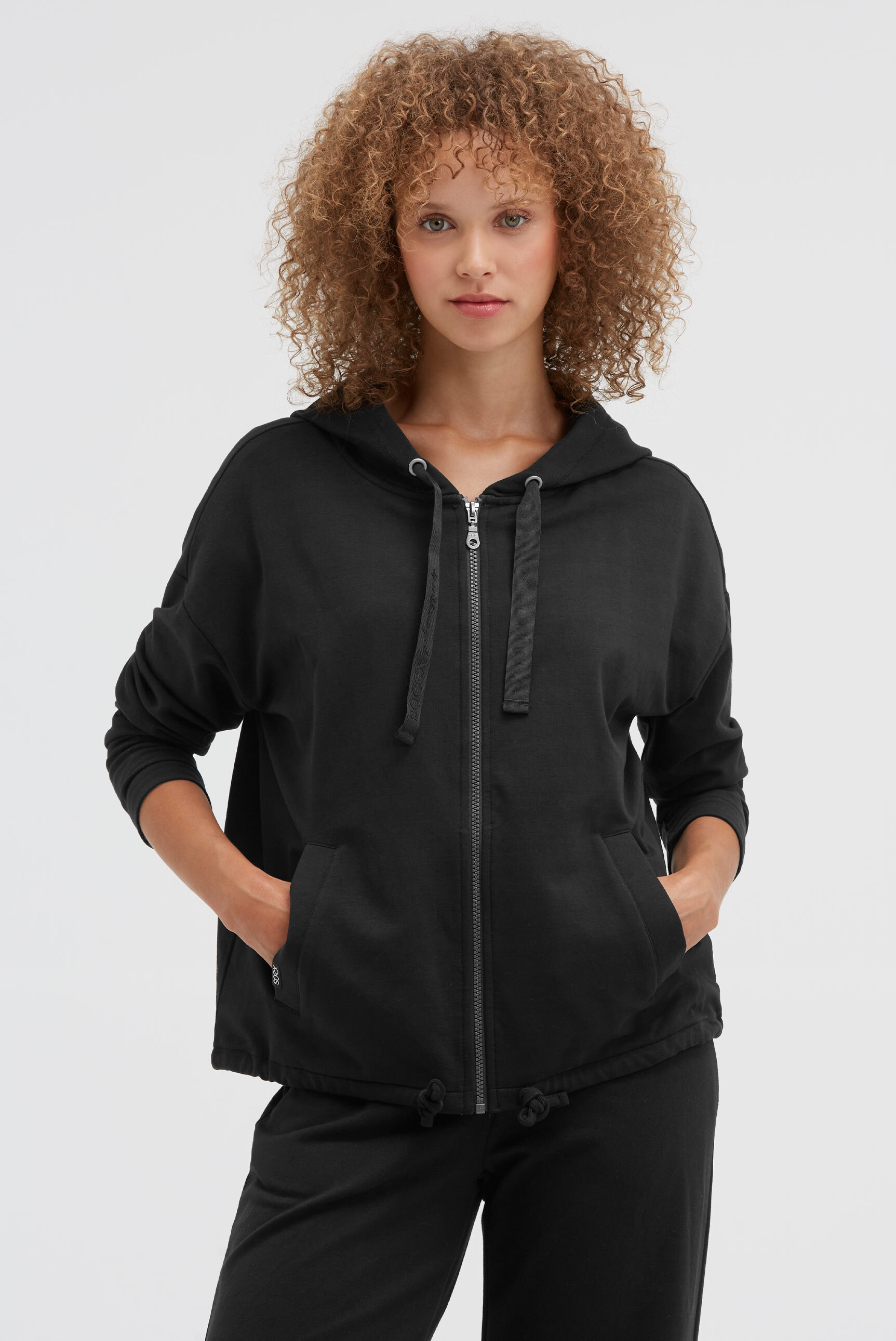 SOCCX Kapuzensweatjacke, mit Zugband im Bund
