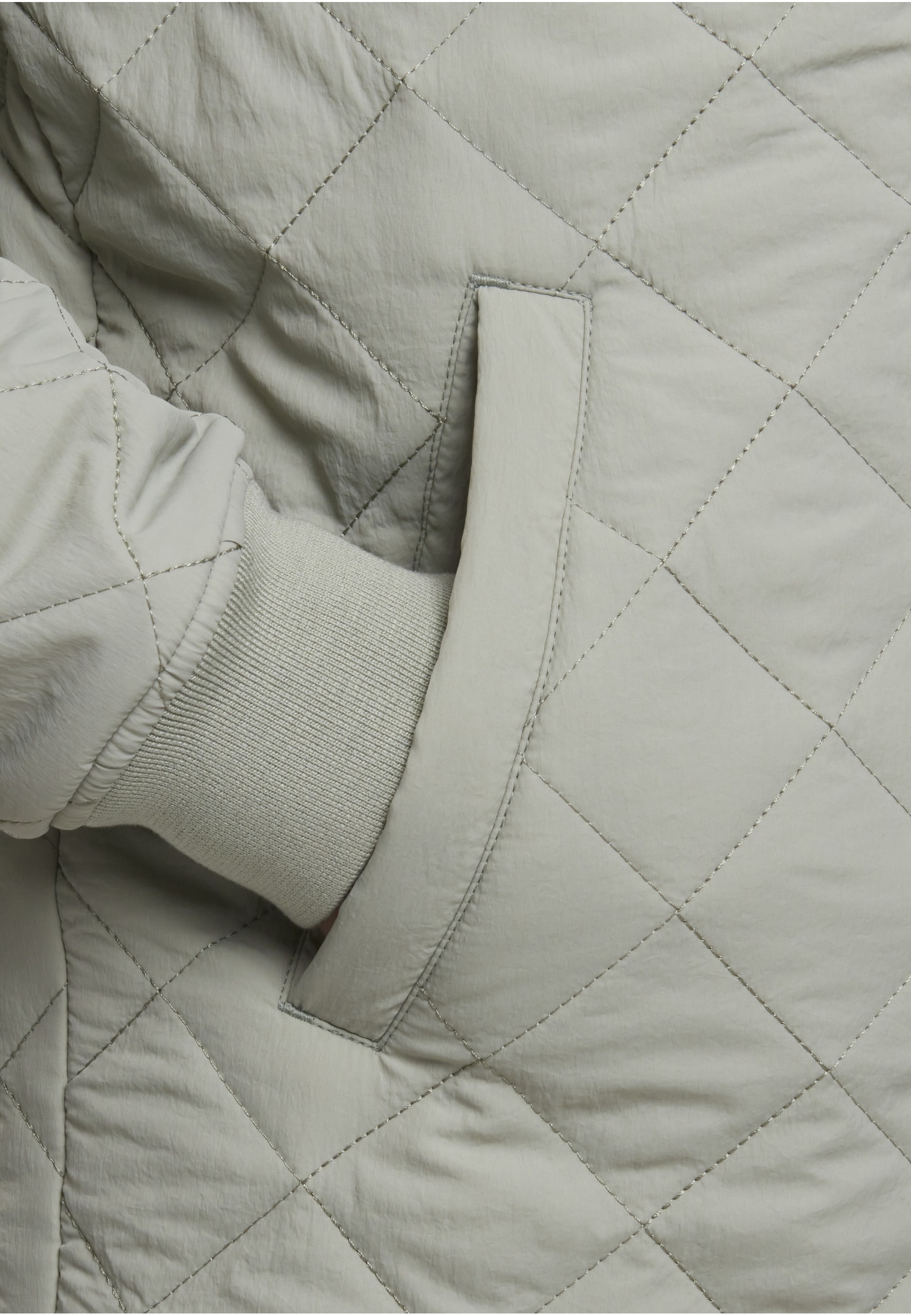 URBAN CLASSICS Allwetterjacke »Urban Classics Quilted Overshirt« 1 Stk. tlg. ohne Kapuze