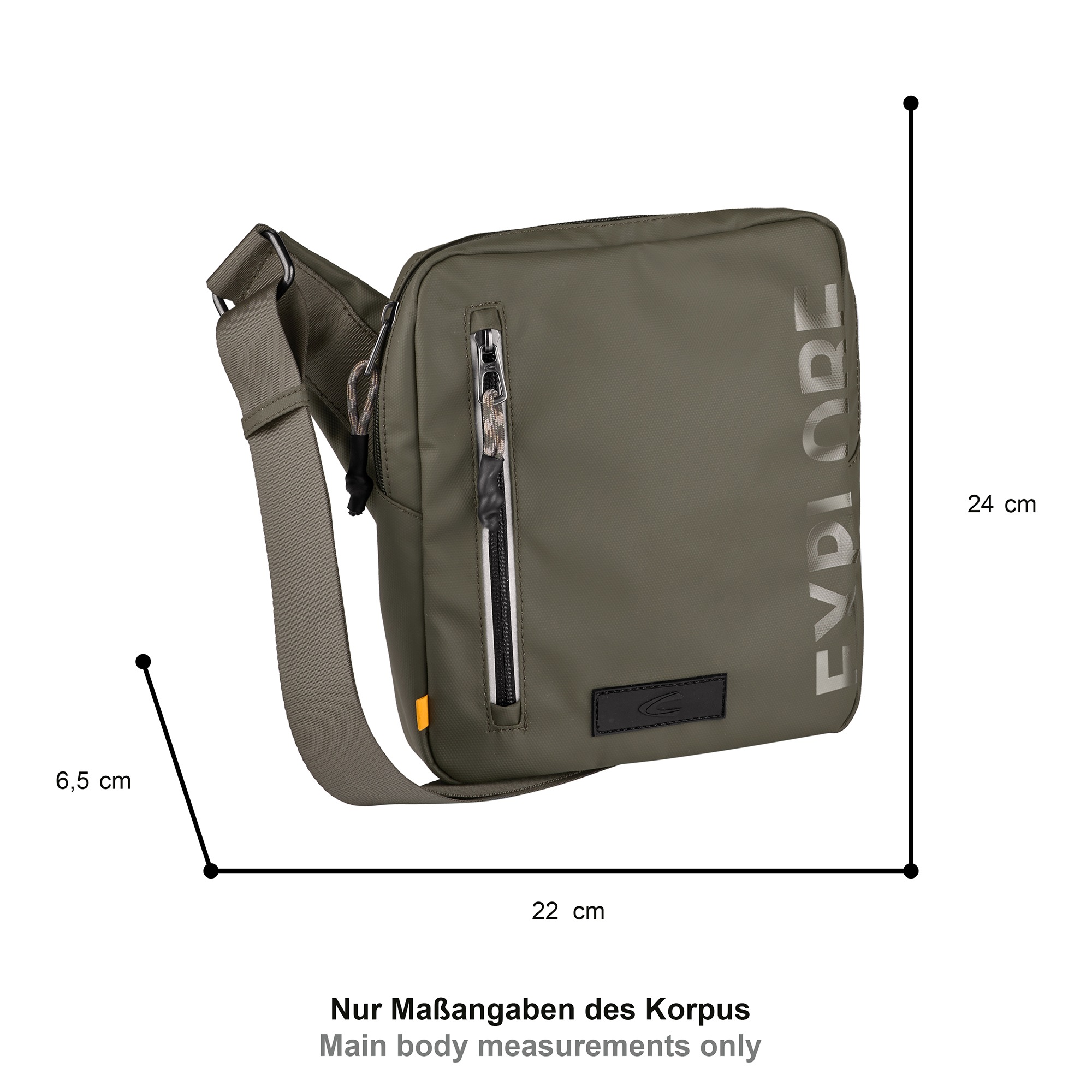 camel active Umhängetasche "Explore" wasserabweisendes recyceltes Nylon und günstig online kaufen