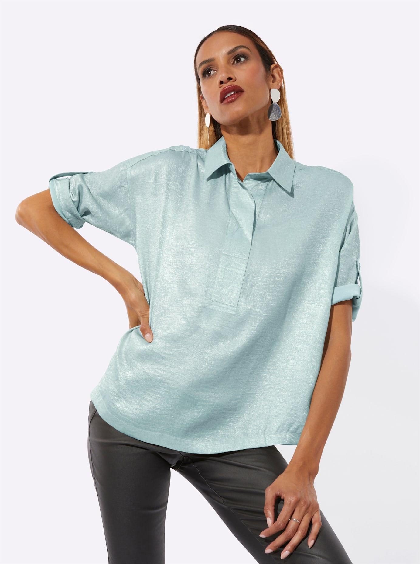 creation L Satinbluse