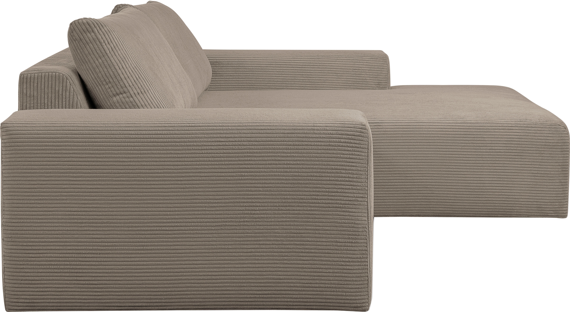 WERK2 Ecksofa »Rio, elegant & bequem, Breite 262 cm, L-Form« Puristisches Design mit maximalem Komfort