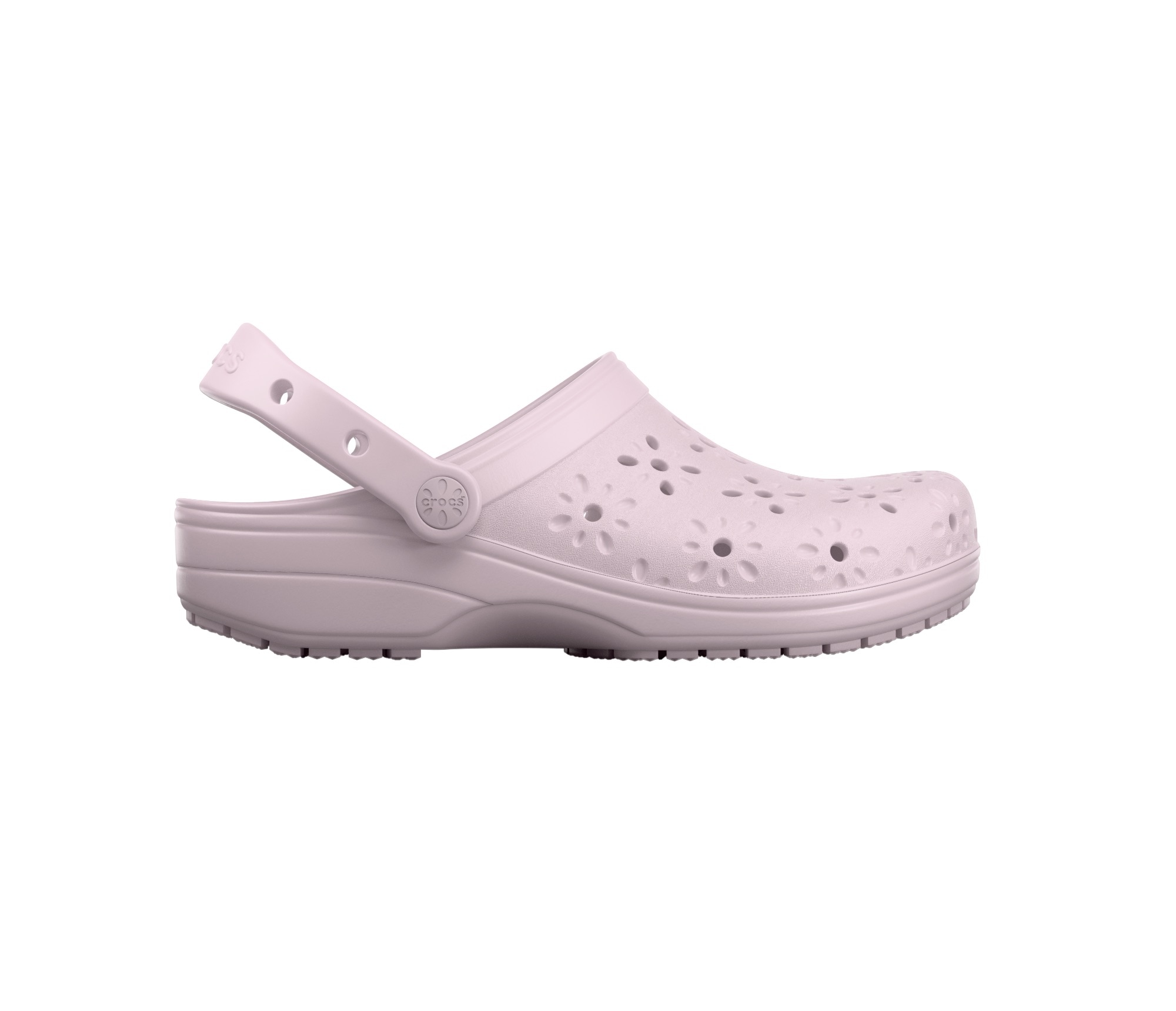 Crocs Clog »Classic Floral Cut Out Clog«, Sandale, Sommerschuh, Loafer mit Lüftungsöffnungen in Blütenstruktur