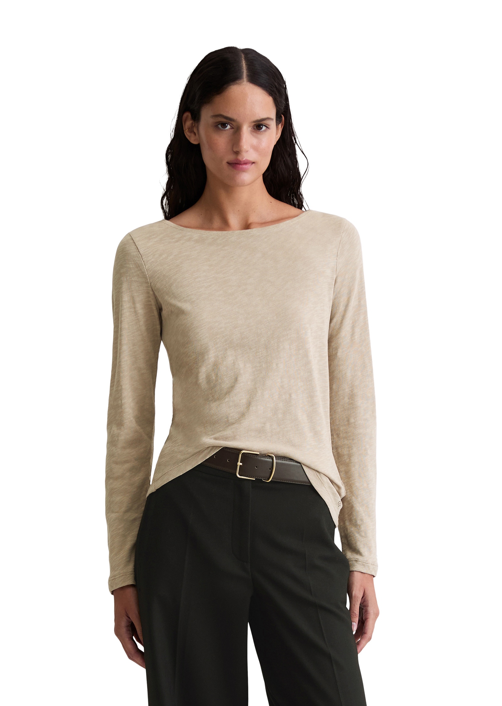 Marc OPolo Langarmshirt "aus Organic Cotton-Qualität" günstig online kaufen