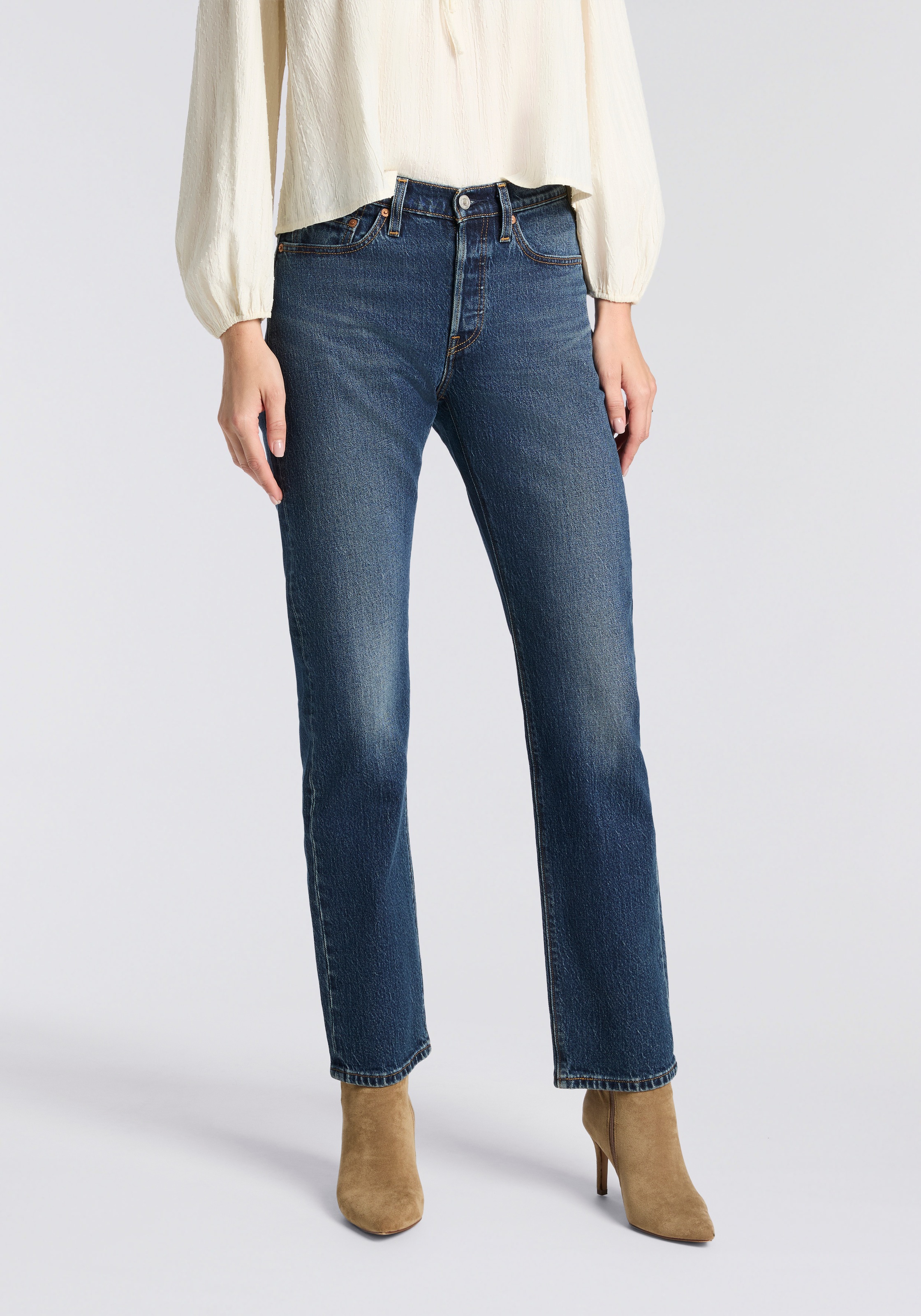 Levis Stretch-Jeans "LV Jeans 501 CURVE BLACKS" mit gerader Beinform günstig online kaufen