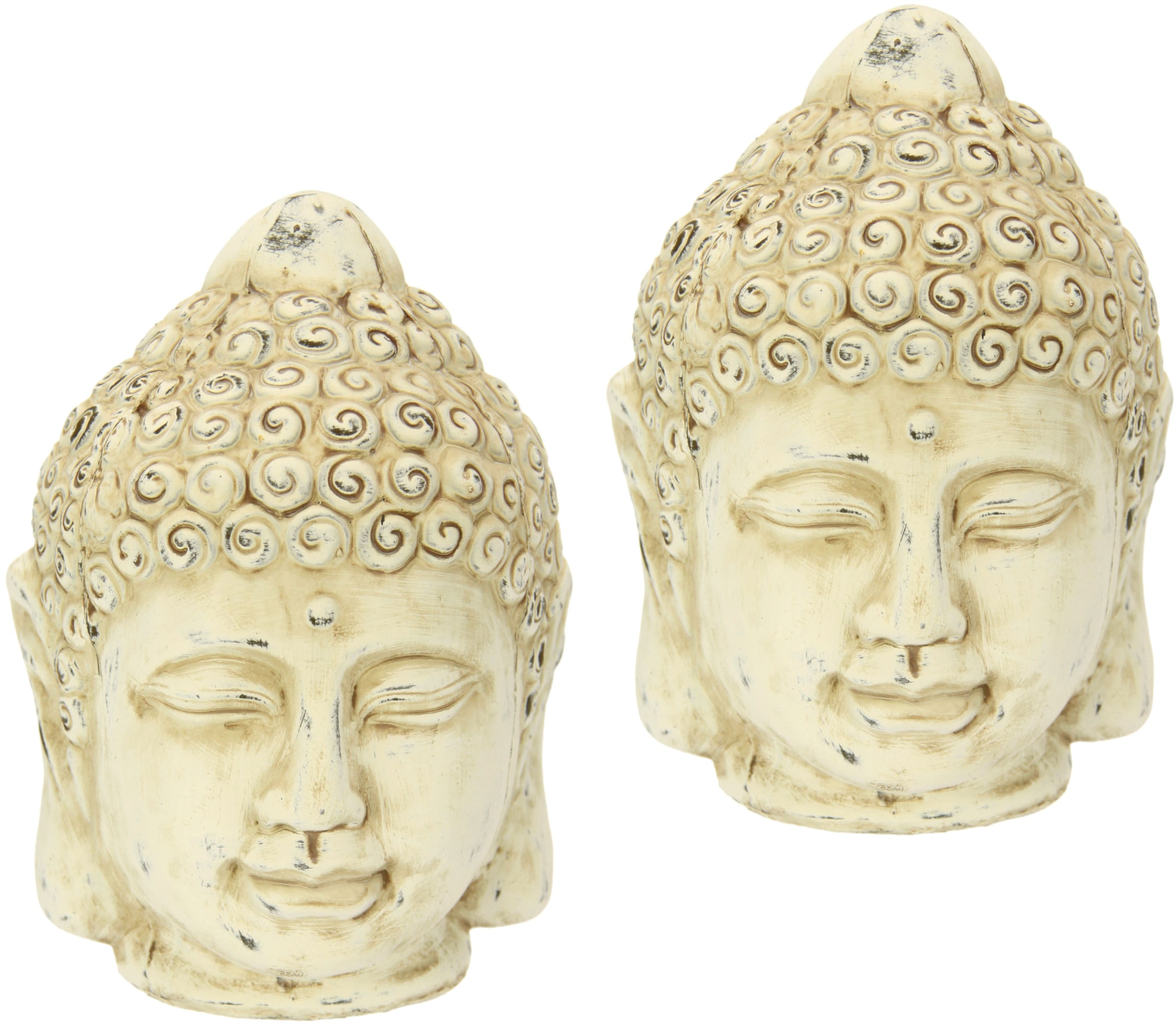 I.GE.A. Dekofigur »Buddha-Kopf«, Set kaufen BAUR 2er 