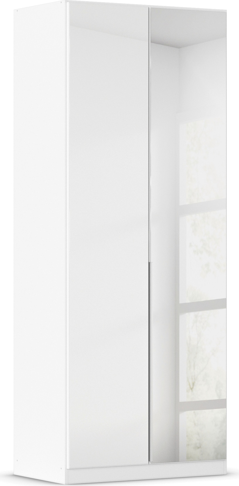 Drehtürenschrank OTTO HOME, B:91cm H:229cm T:54cm, weiß, Holzwerkstoff, Schränke, "Kleiderschrank Kleiderschränke Schrank Garderobe AGORDO mit