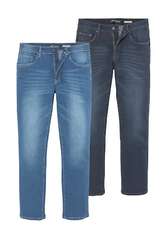 Stretch-Jeans »Willis«, (Packung, 2 tlg.), Straight Fit