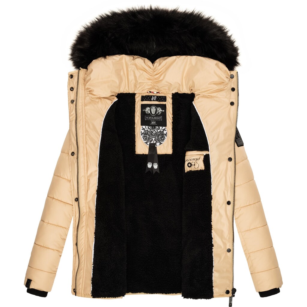 Navahoo Winterjacke »Zuckerbiene«, mit Kapuze