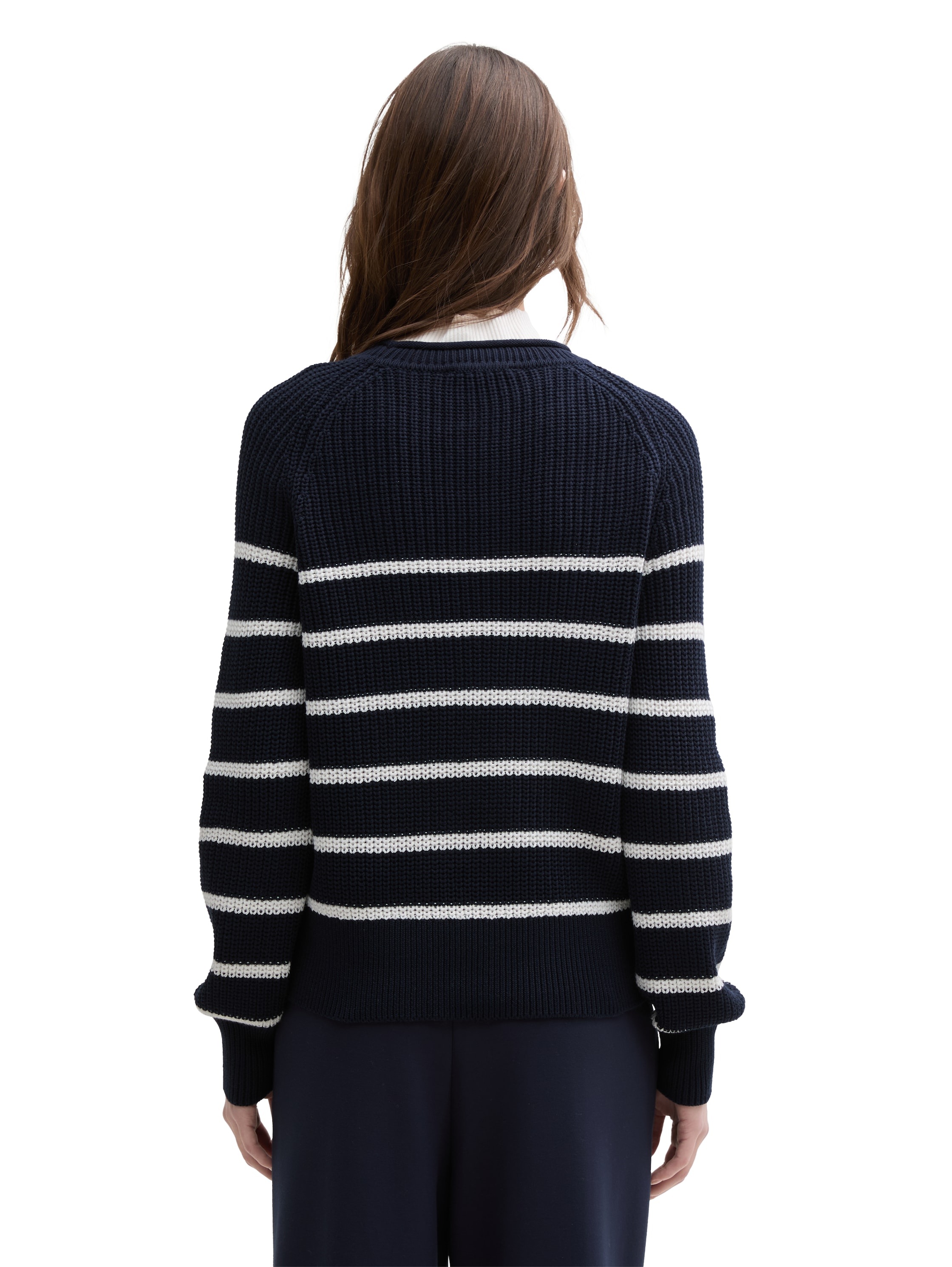 TOM TAILOR Denim Strickpullover, mit Strick-Struktur