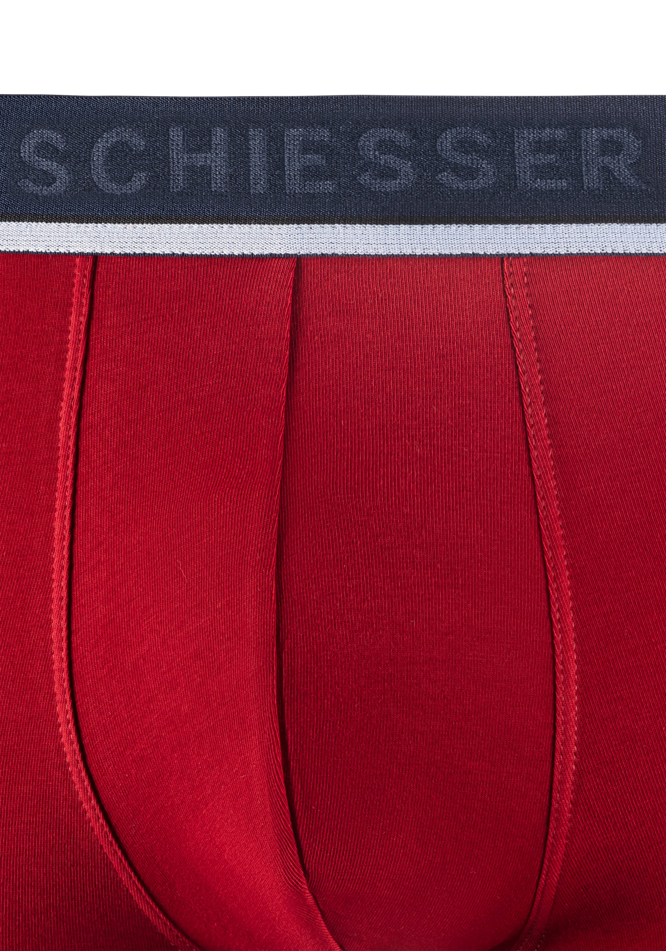 Schiesser Boxer »"95/5"«, (3er-Pack), sportlicher Logo-Webgummibund mit schmalen weißem Ansatz