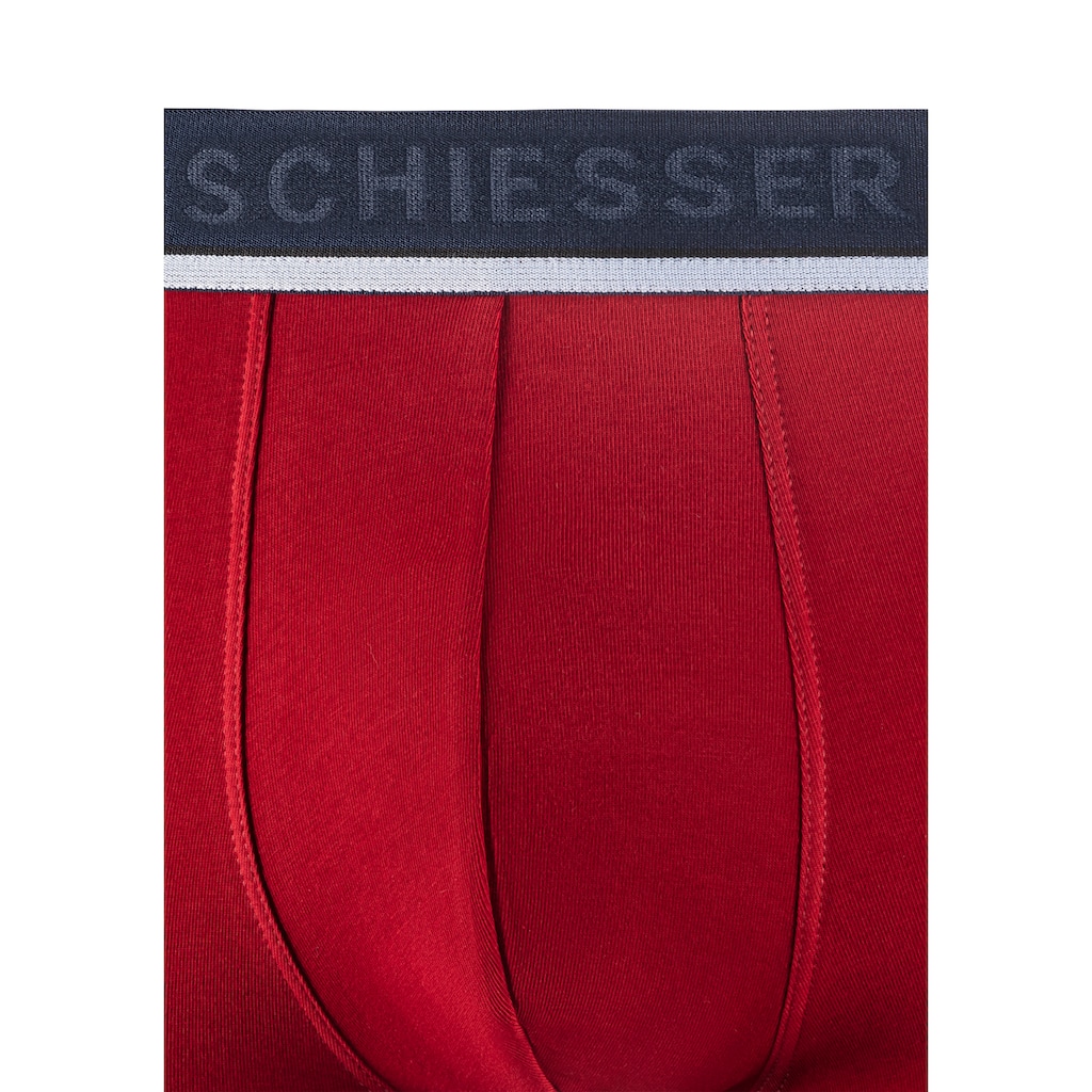 Schiesser Boxer »"95/5"«, (3er-Pack), sportlicher Logo-Webgummibund mit schmalen weißem Ansatz