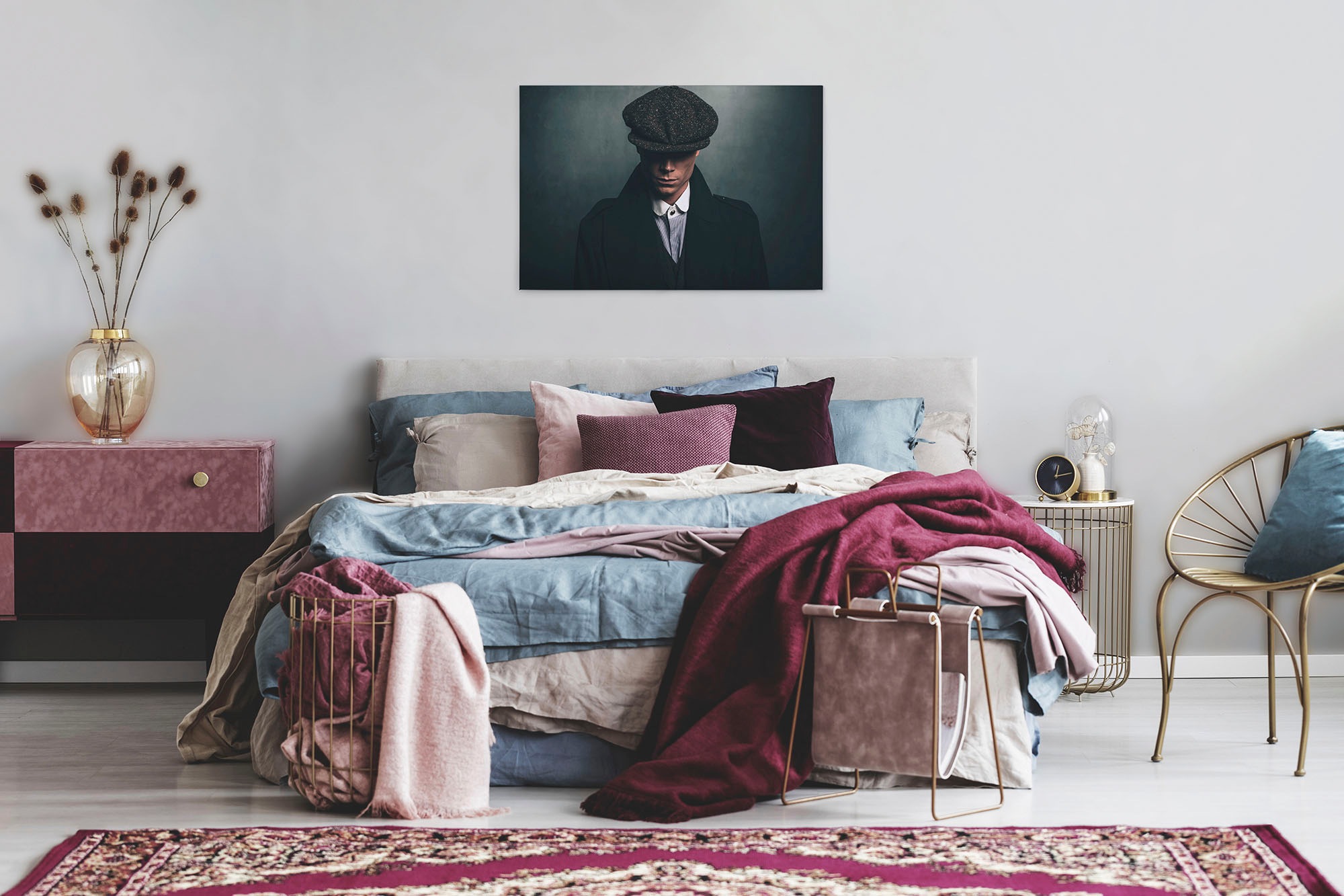 A.S. Création Leinwandbild »roger«, Kunst-Personen-Kinder, (1 St.), Keilrahmen Bild Mann Leinwand-Bild Wohnzimmer modern Wandbild Kinder