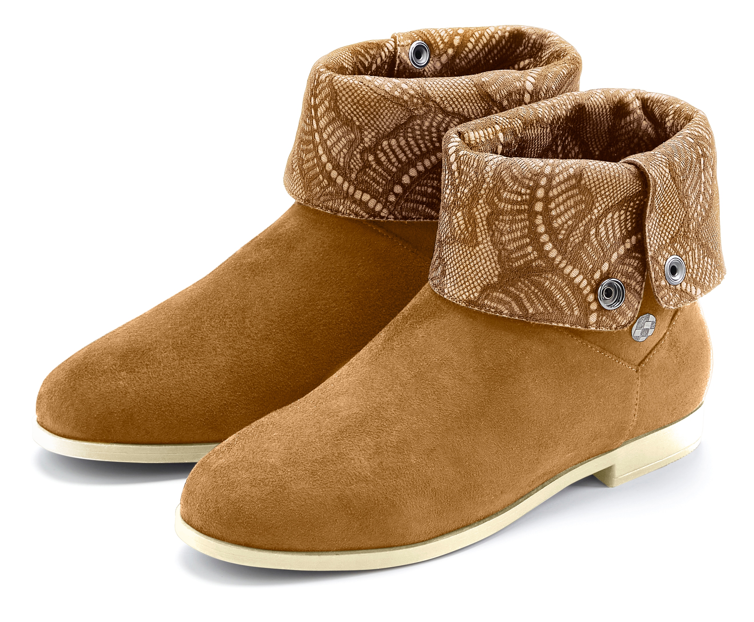 LASCANA Stiefelette mit Knöpfen zum individuellen Verstellen VEGAN