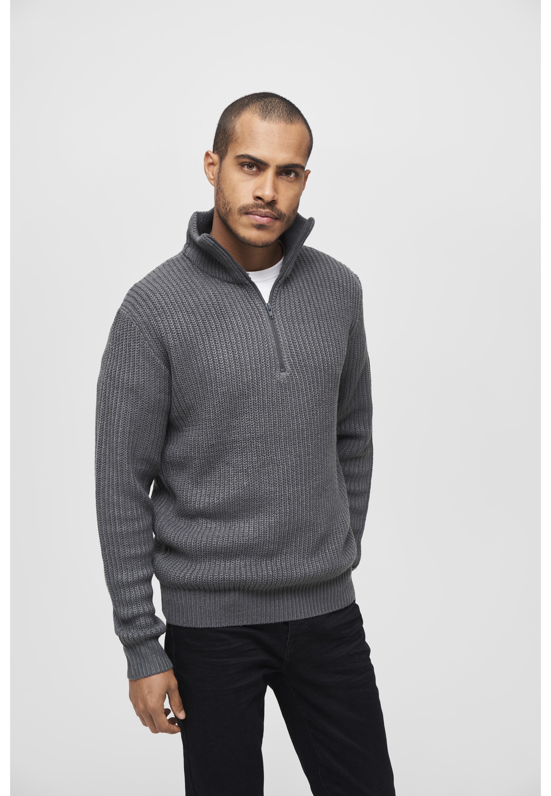 Thumbnail - Brandit Strickjacke "Brandit Herren Marine Troyer" 1 Stk.