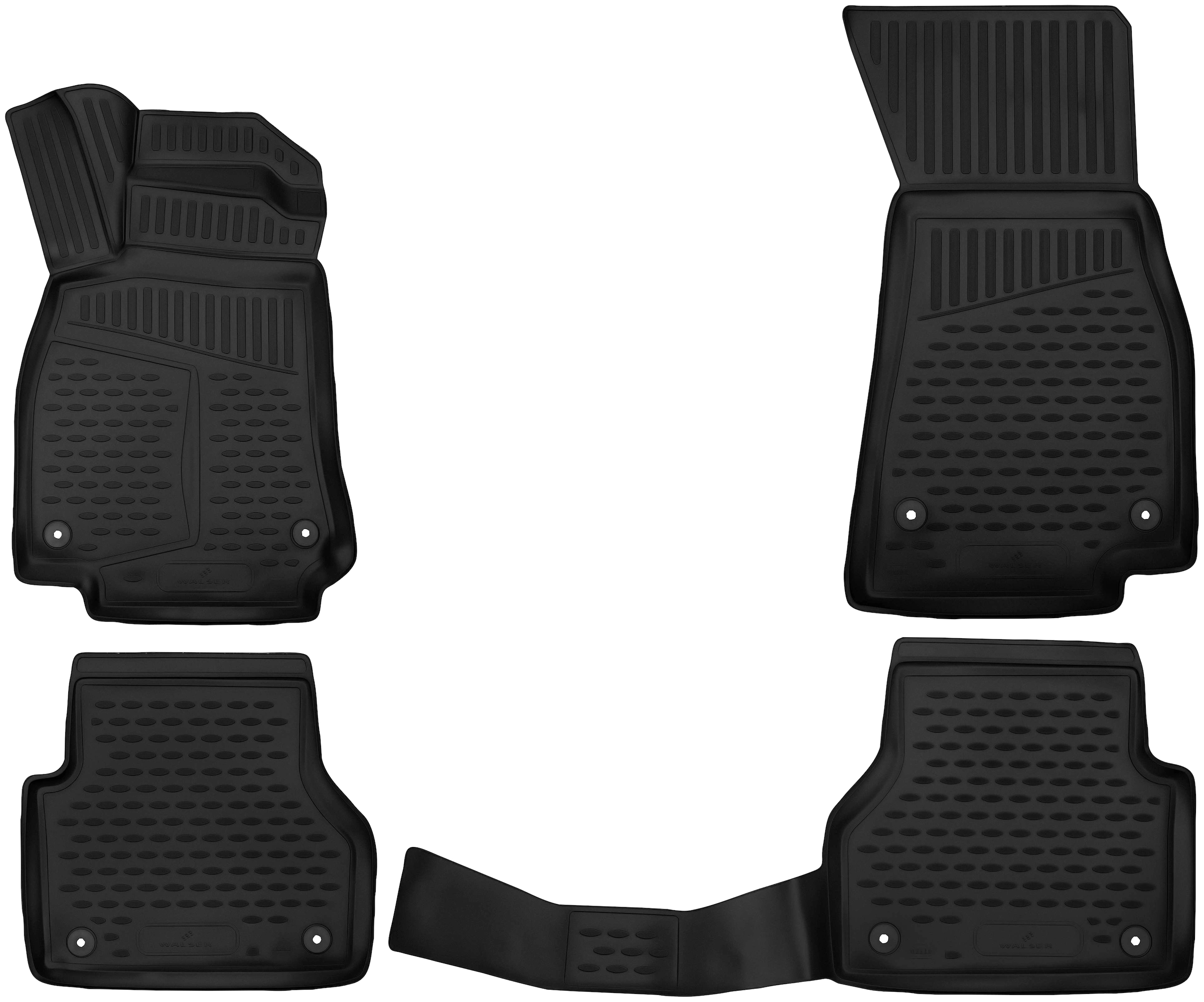 WALSER Passform-Fußmatten, (4 St.), für Audi A6 Avant 05/2018 - Heute, A6  Allroad 11/2018 - Heute auf Rechnung | BAUR