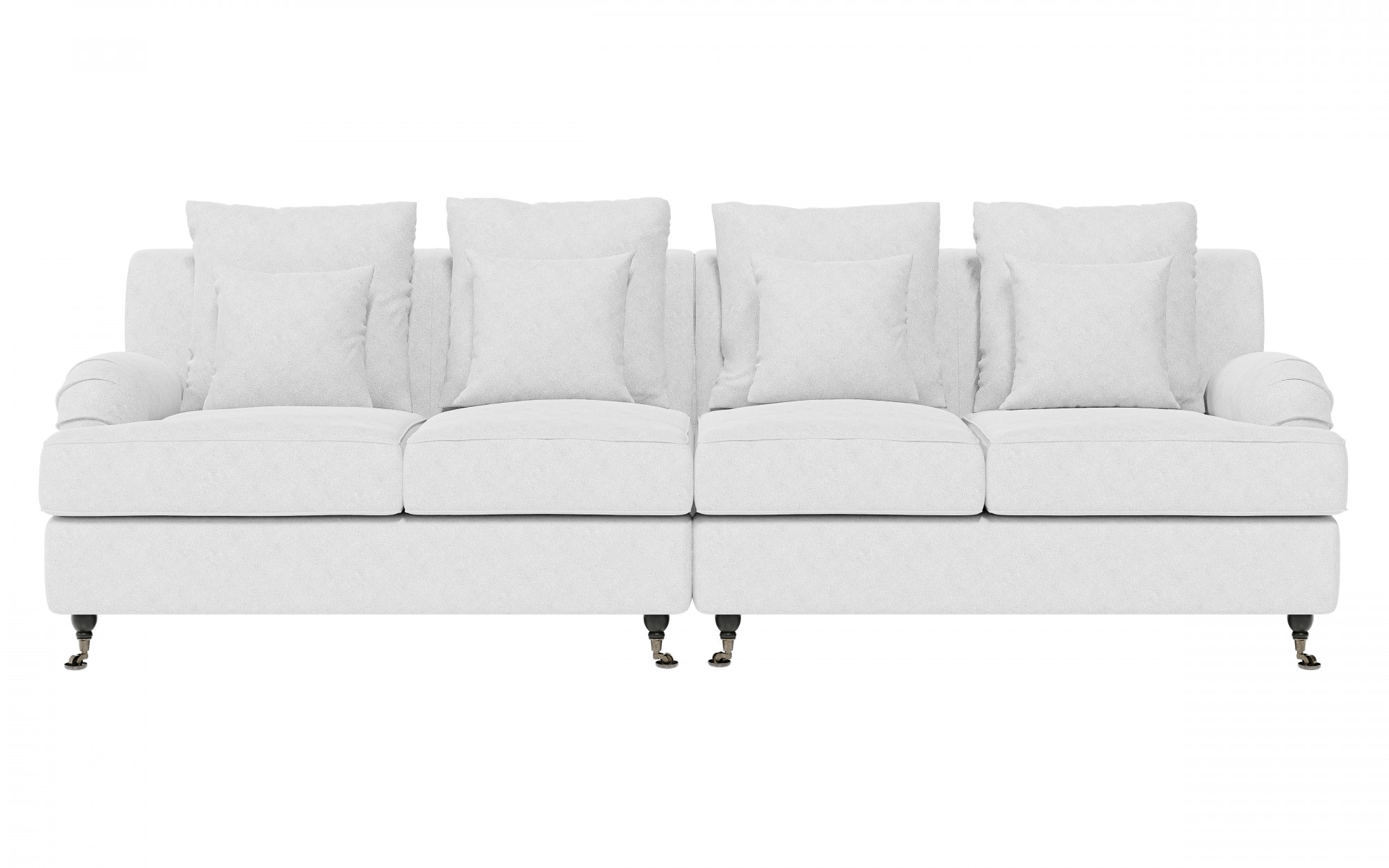 Guido Maria Kretschmer Home&Living Big-Sofa »NORIN«, zwei Fußarten: vorne - Rollen, hinten - Holzfüße