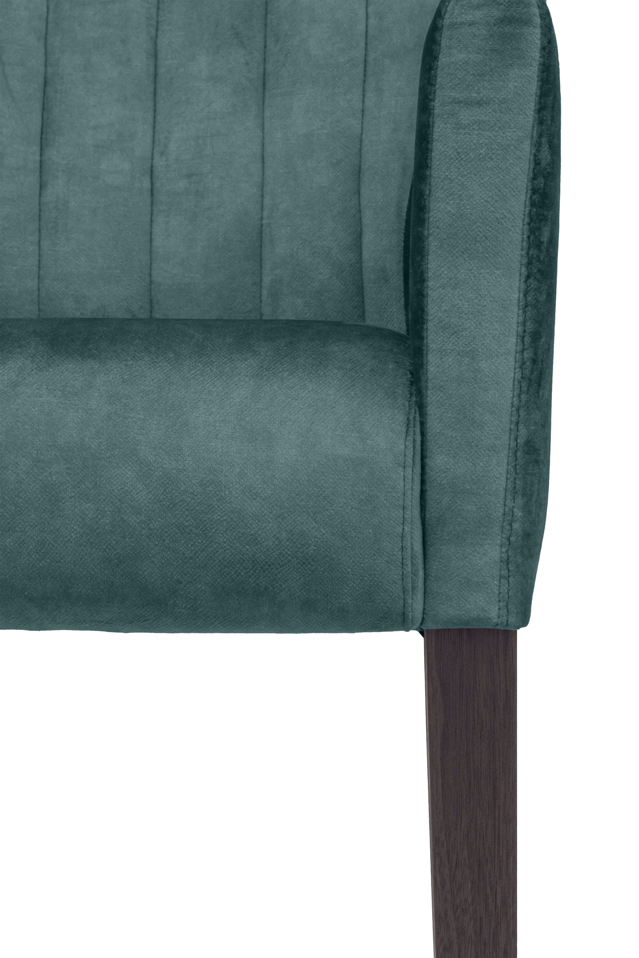 Home affaire Armlehnstuhl »King«, Luxus-Microfaser Lederoptik, Esszimmerstuhl, Beingestell Massivholz Eiche oder Buche wengefarben