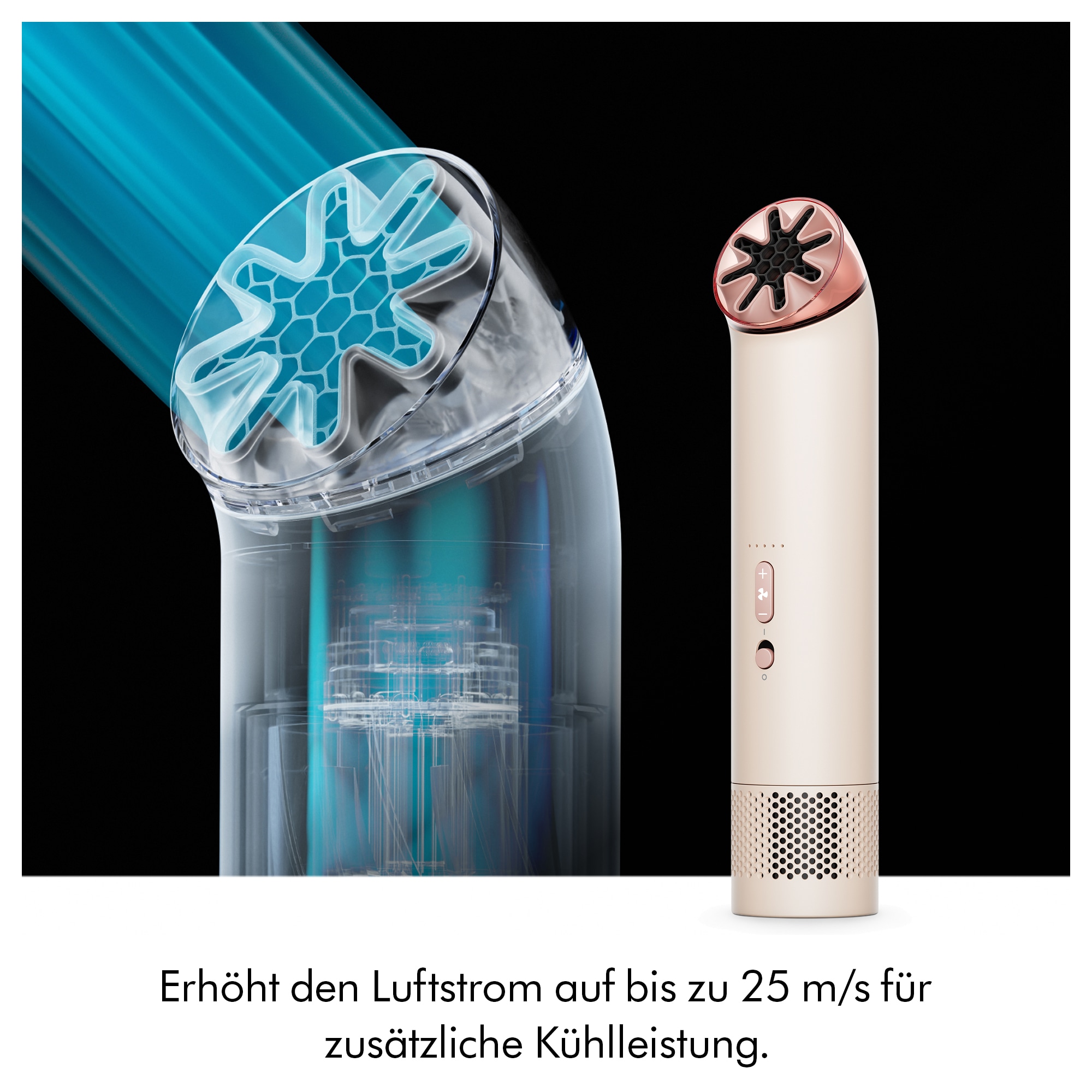 DYSON Handventilator »HushJet Mini Cool« 360° drehbare bladeless Düse, leise, mobil, 5 Luftstufen, Boost-Modus