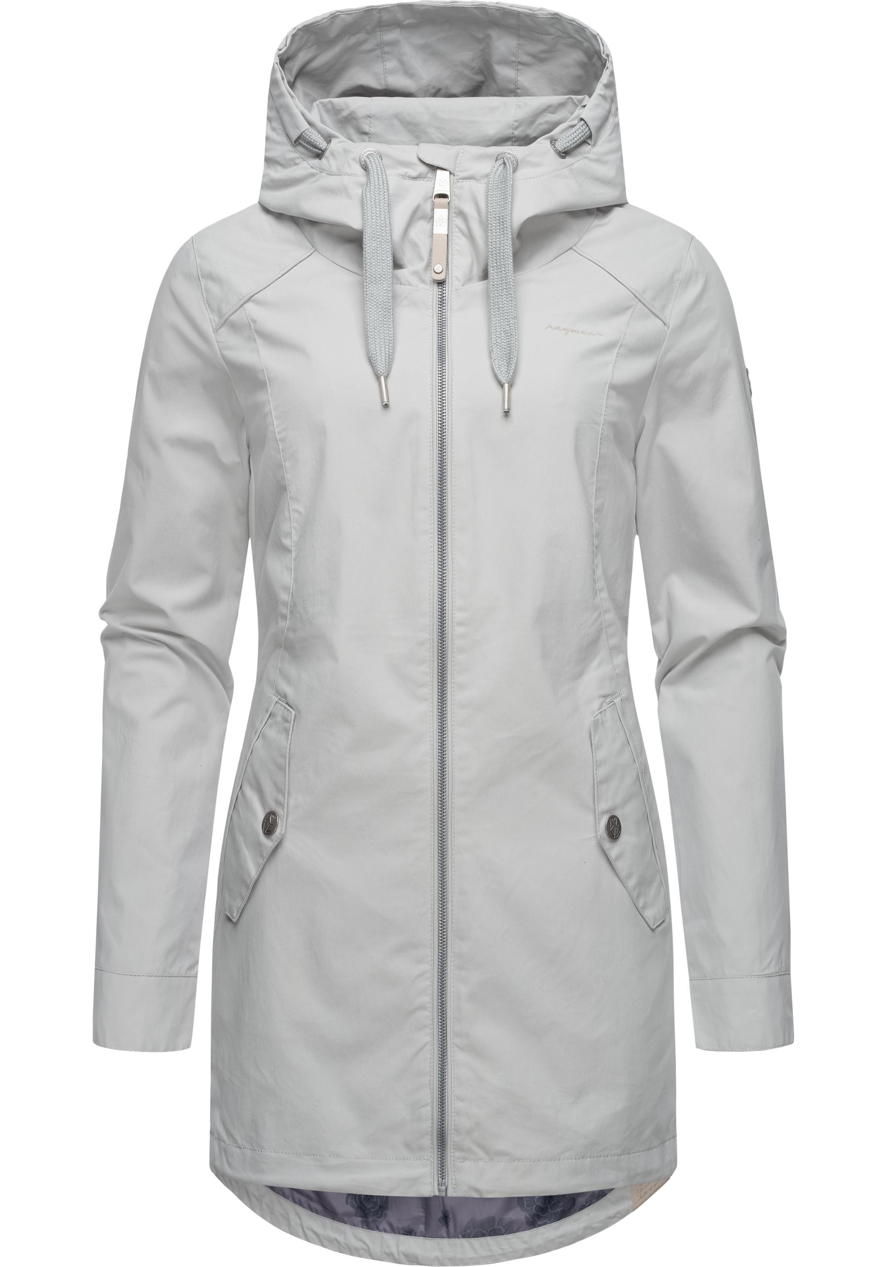 Outdoorjacke BAUR Damen mit schicker tollen mit Details Ragwear »Mondda«, Kapuze, | Übergangsparka bestellen