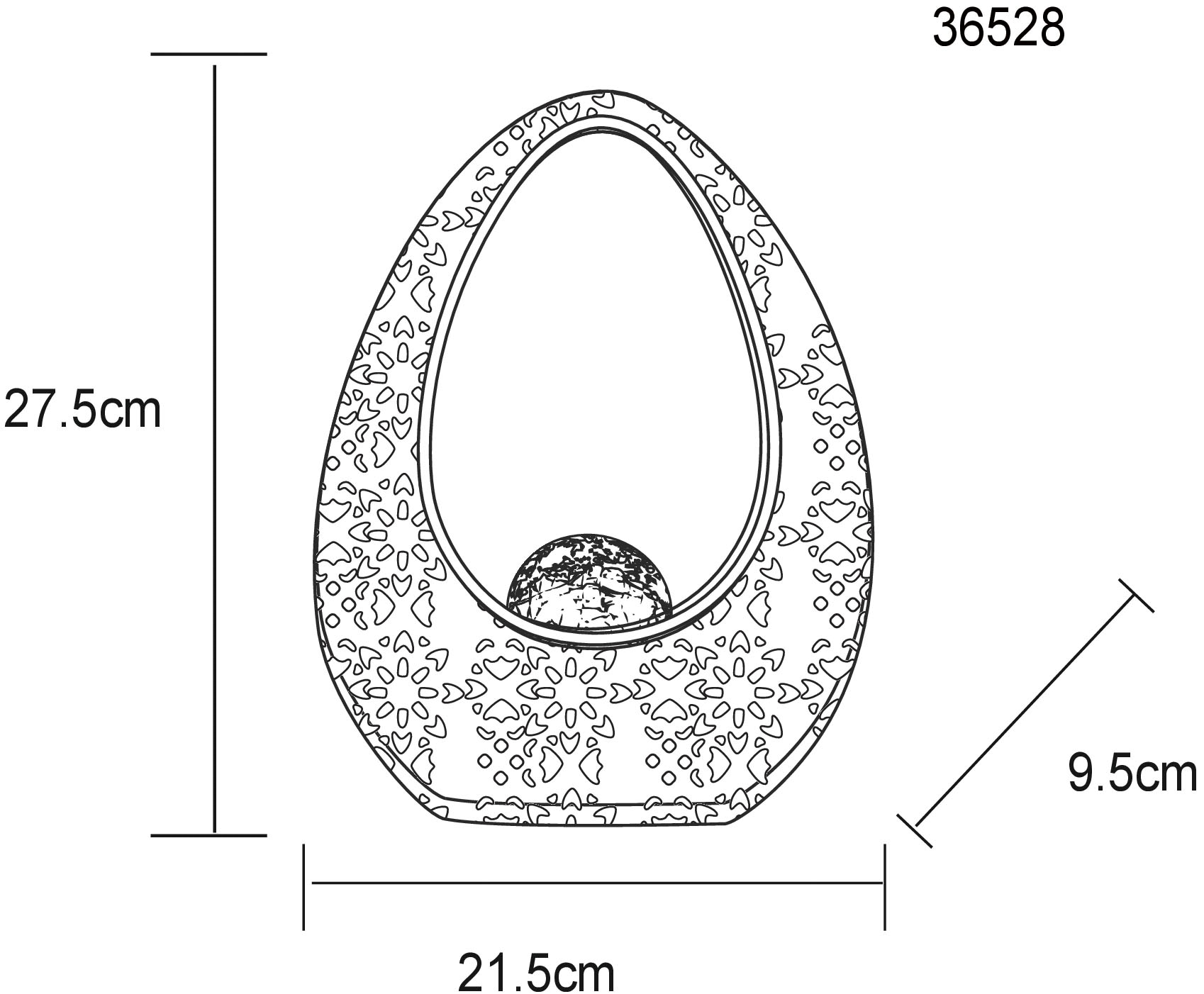 GLOBO LIGHTING LED Solarleuchte »SOLARLEUCHTE METALL BRONZEFARBEN, 1XLED« LED-Modul 1 Stk. Warmweiß