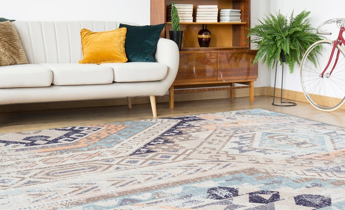 calo-deluxe Teppich "Emin 600" rechteckig 10 mm Höhe reine Baumwolle, Wohnzimmer