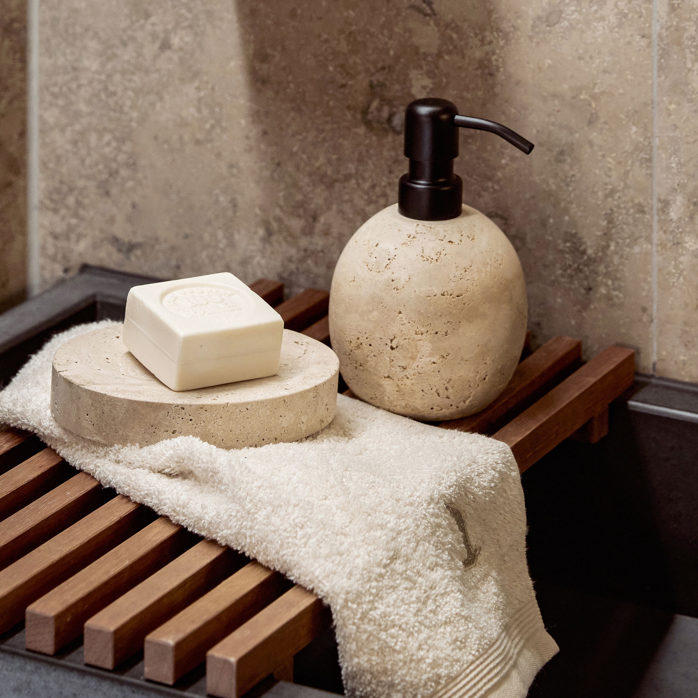 Möve Seifenspender »Travertine Grace«