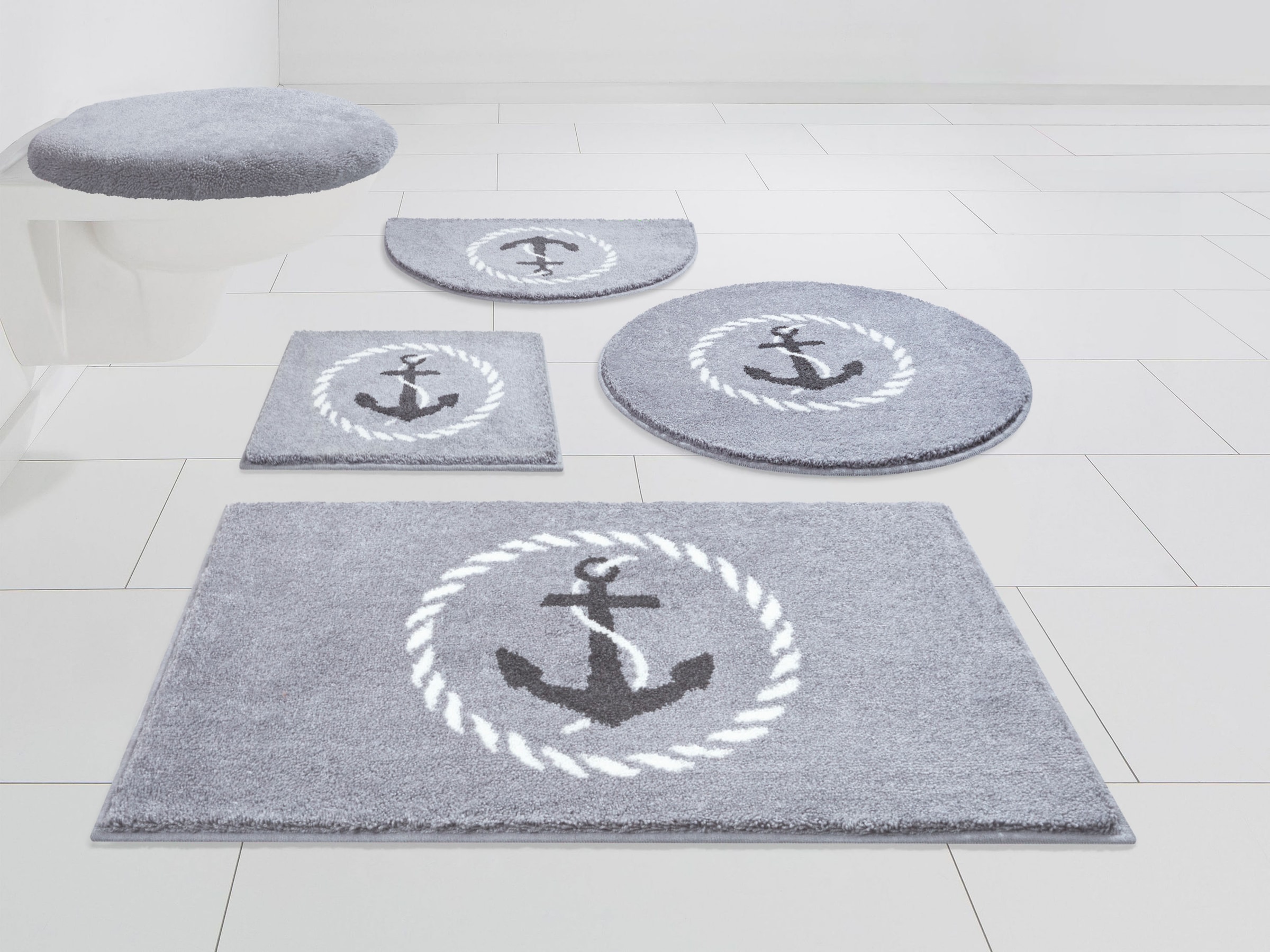 Grund Badematte "Port Louis" Höhe 20 mm rutschhemmend beschichtet fußbodenh günstig online kaufen