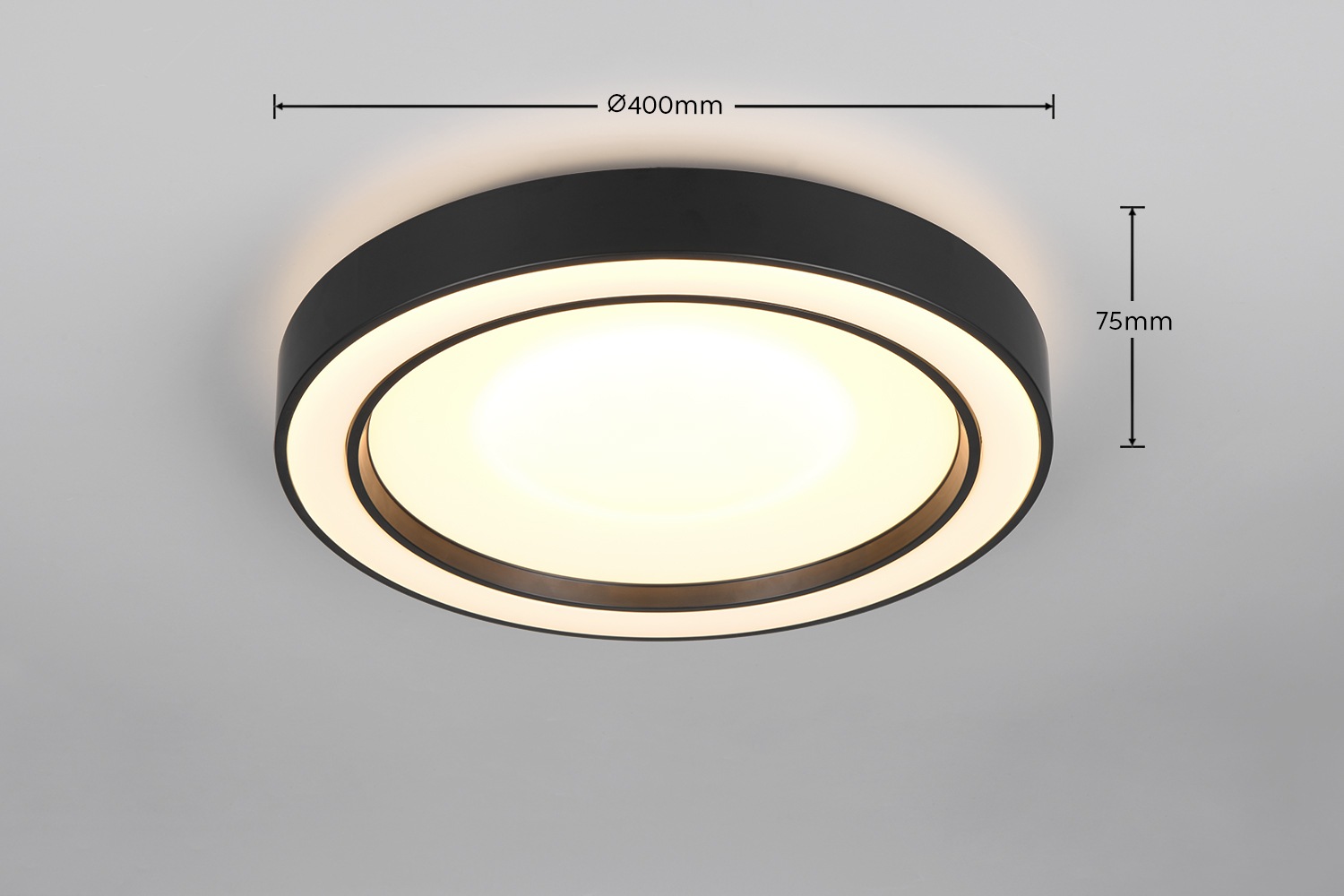 REALITY Leuchten LED Deckenleuchte »ARCO, LED Deckenlampe mit RGB Farbwechsel 22W 2500 Lumen 2700-6000K« LED-Board 1 Stk. Farbwechsler | RGB CCT dimmbar Fernbedienung Ø 40cm Deckenlampe Kinderzimmer Schlafzimmer