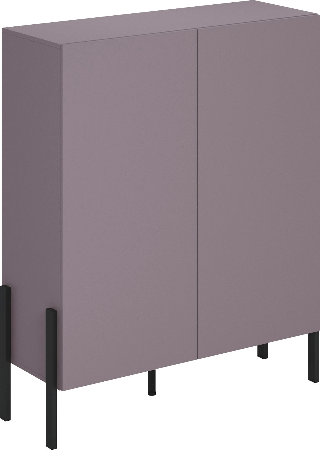 INOSIGN Kommode »Jukon, Breite 110 cm, moderne grifflose Hochschrank, 2Türen«, Highboard mit viel Stauraum, push-to-open-Funktion