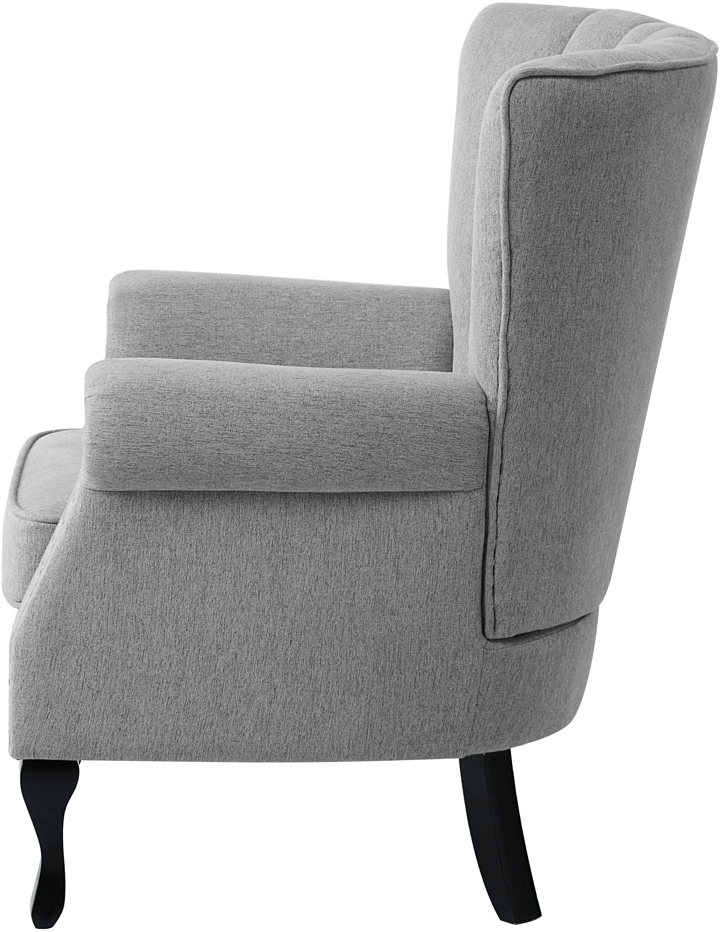 ATLANTIC home collection Sessel »TONI«, modern mit Nieten und hoher Rückenlehne
