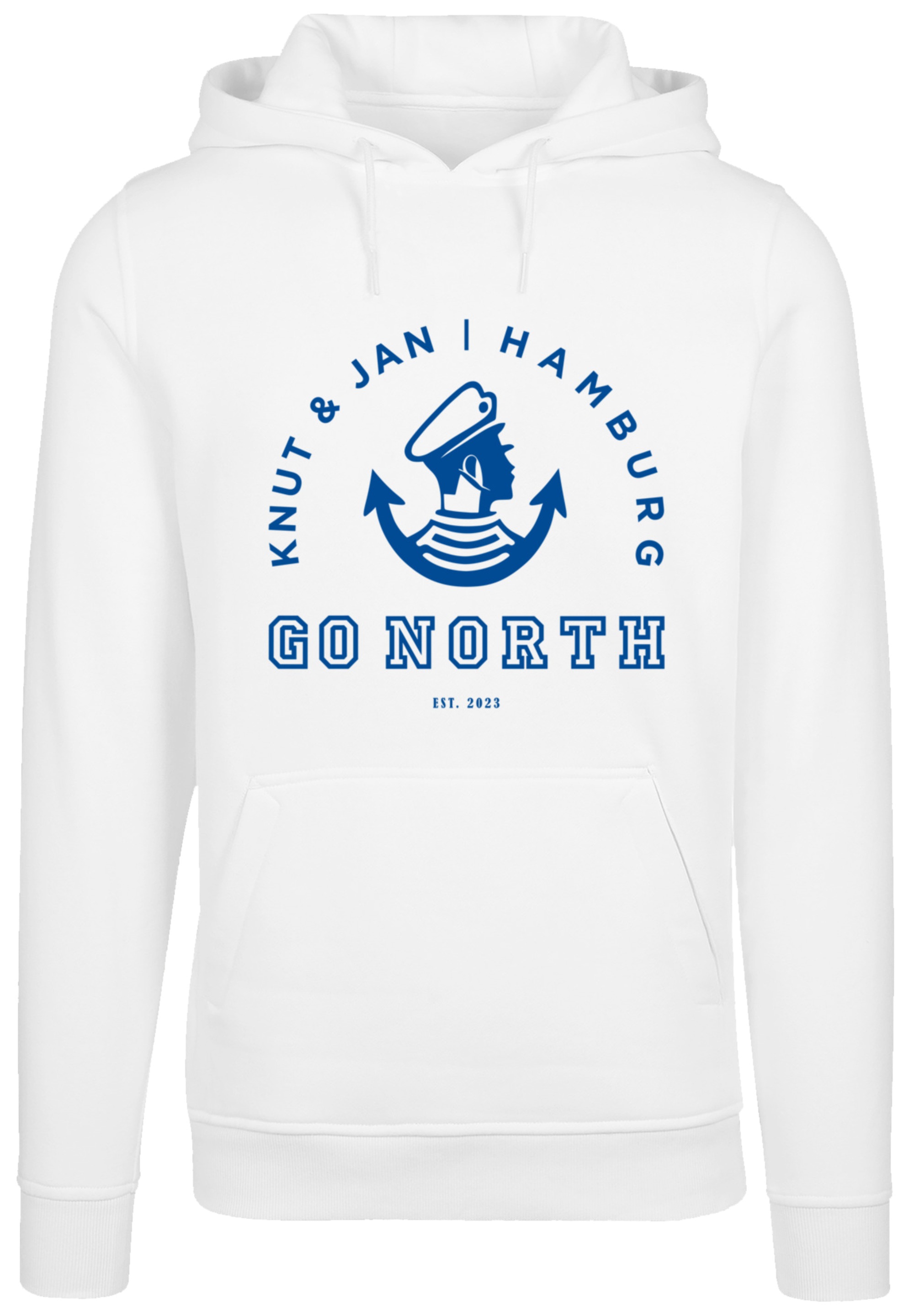 F4NT4STIC Kapuzenpullover »Go North Logo«, Print