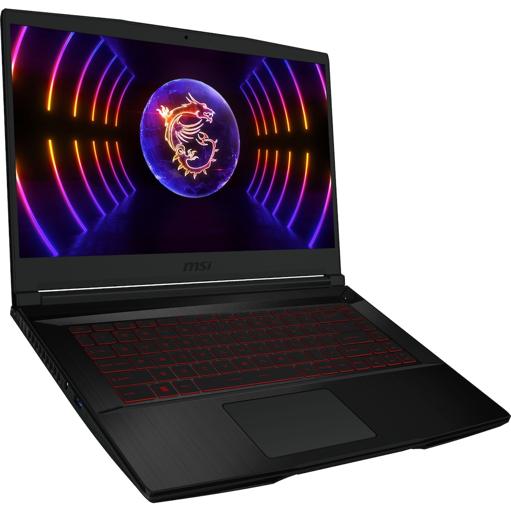 MSI Gaming-Notebook »Thin GF63 12UC-822«, 39,6 cm, / 15,6 Zoll, Intel, Core i5, GeForce RTX 3050, 512 GB SSD