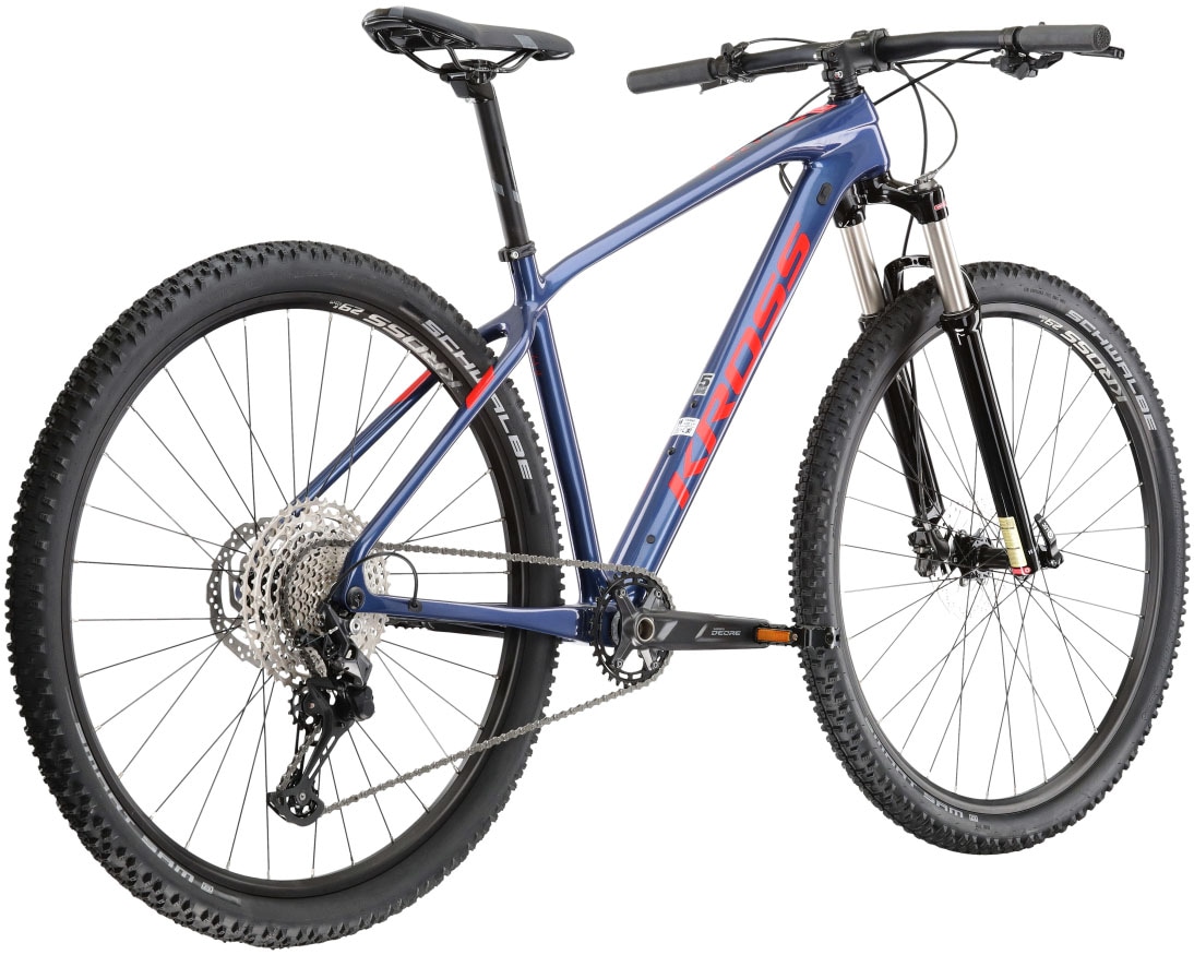 Kross Mountainbike »KROSS MTB Hardtail Level 7.0 29" blau 11 Gänge«, 11 Gang, Shimano, DEORE M5100 Schaltwerk, Kettenschaltung