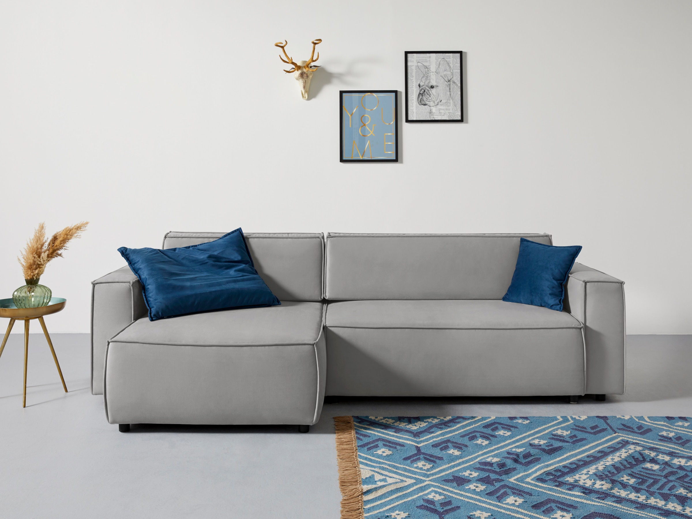 Home affaire Ecksofa "Marva L-Form" incl. Bettfunktion und Bettkasten, Fede günstig online kaufen