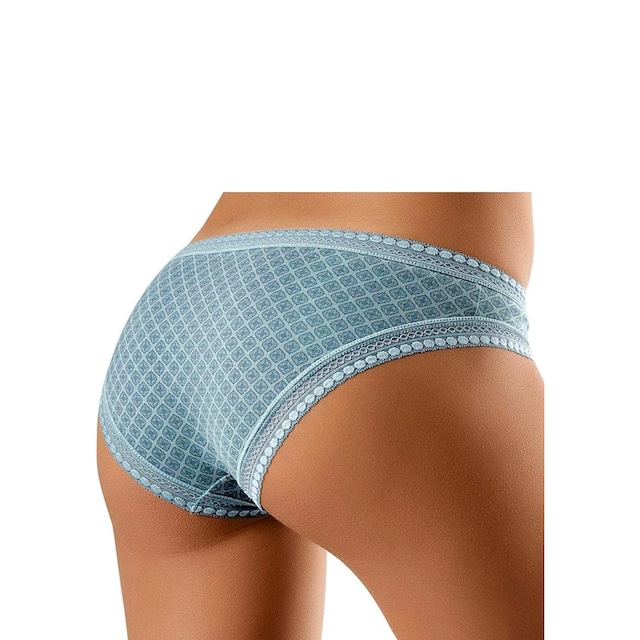 LASCANA Bikinislip, (Packung, 3 St.), aus elastischer Baumwolle mit weicher  Spitze online kaufen | BAUR