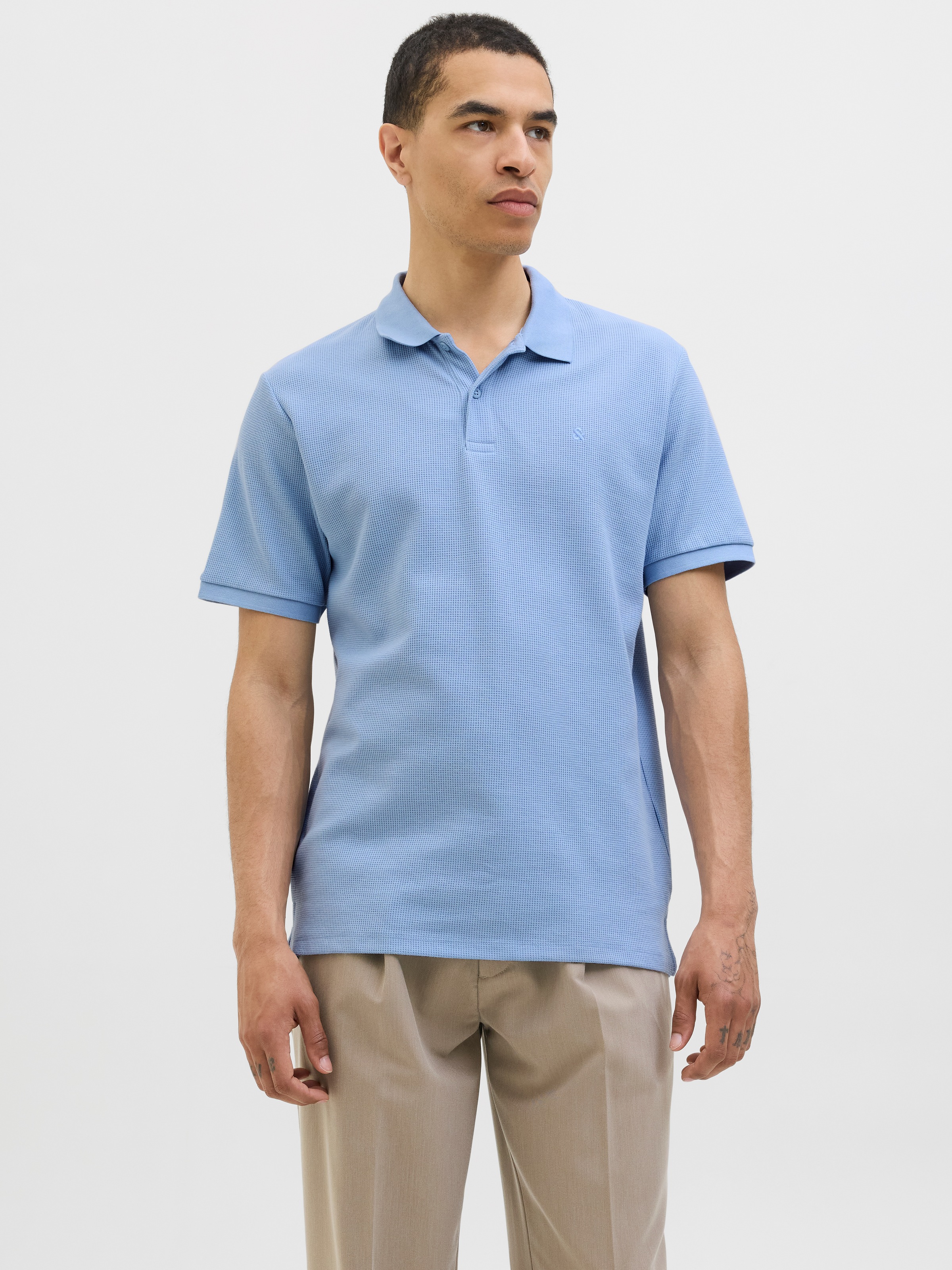 Jack & Jones Poloshirt "JJEAUSTIN POLO SS NOOS" Materialmix, regular fit günstig online kaufen