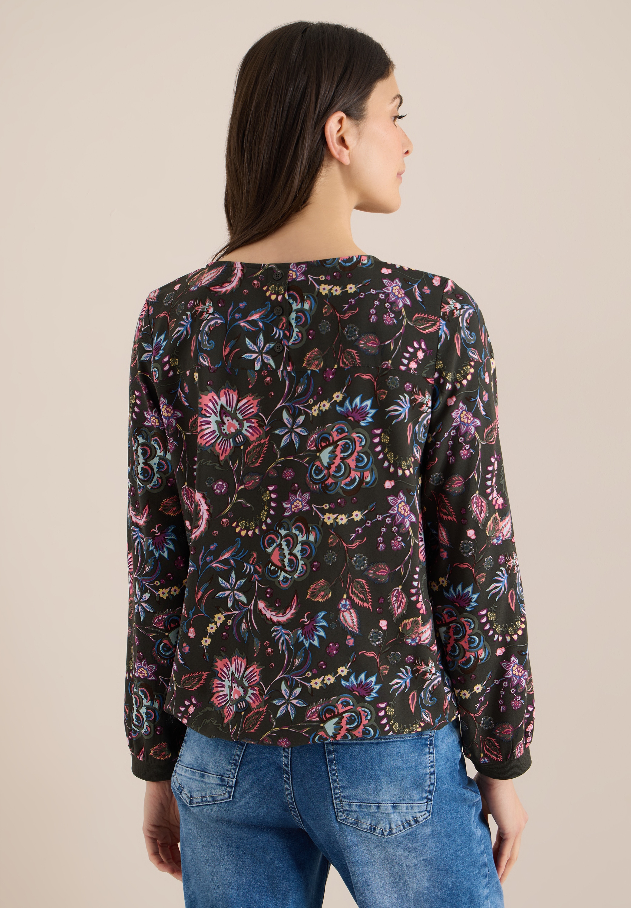 Cecil Langarmbluse aus softer Viskose