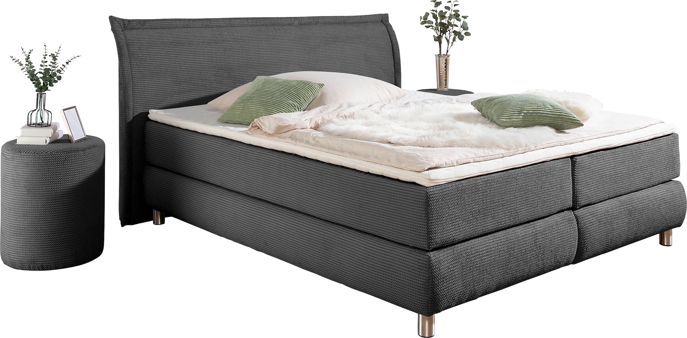 Home affaire Boxspringbett ""Coloma" erhältlich in H2, H3 oder H4 inkl. Top günstig online kaufen