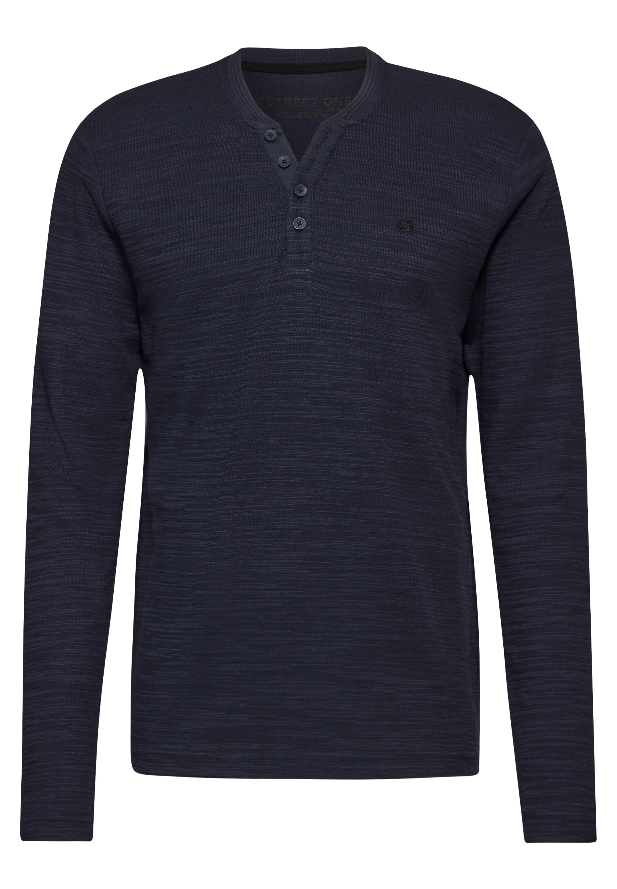 STREET ONE MEN Langarmshirt, im soften Baumwoll-Mix