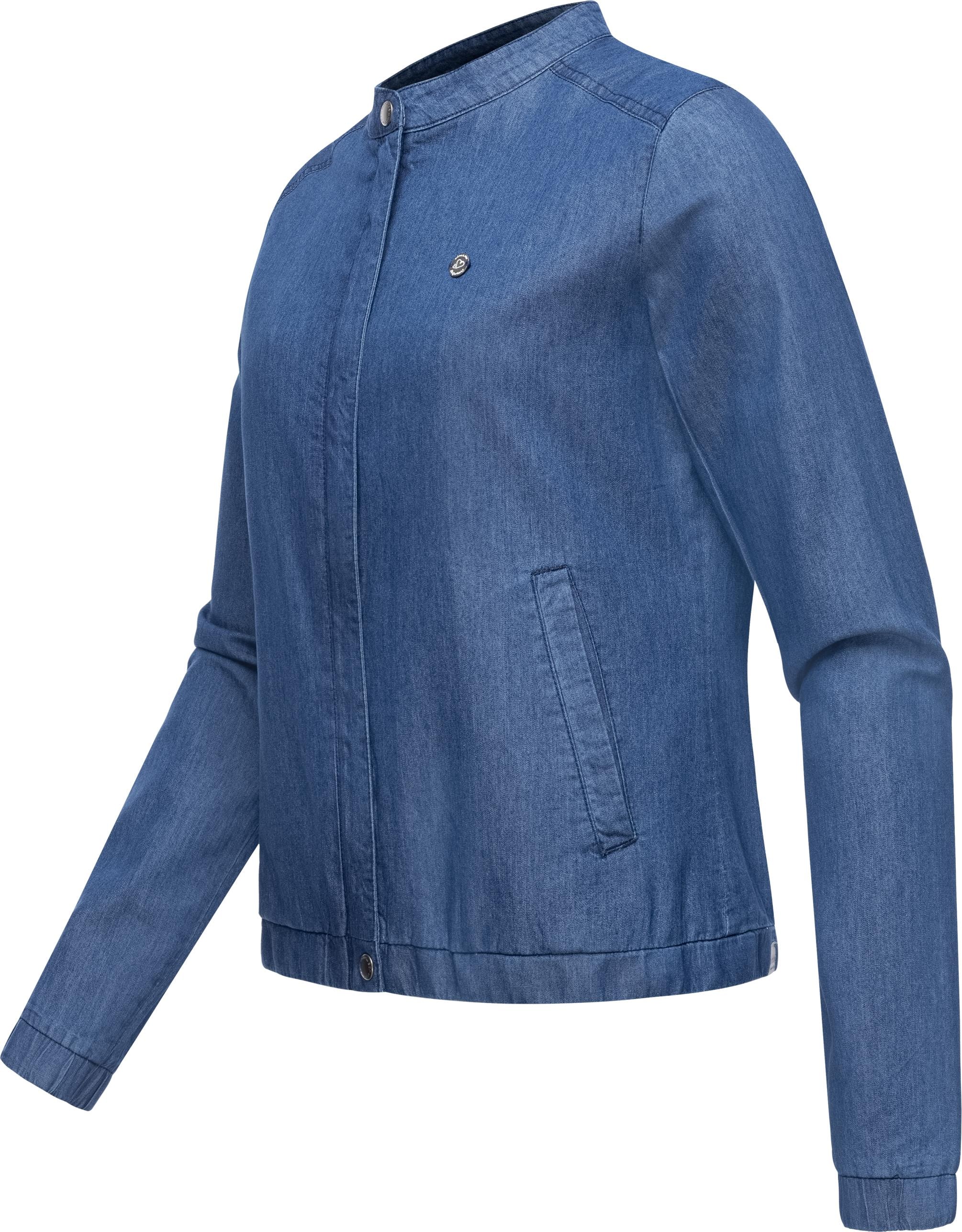 Ragwear Kurzjacke »Malawi Denim«, ohne Kapuze, Leichte Übergangsjacke in Jeans-Optik