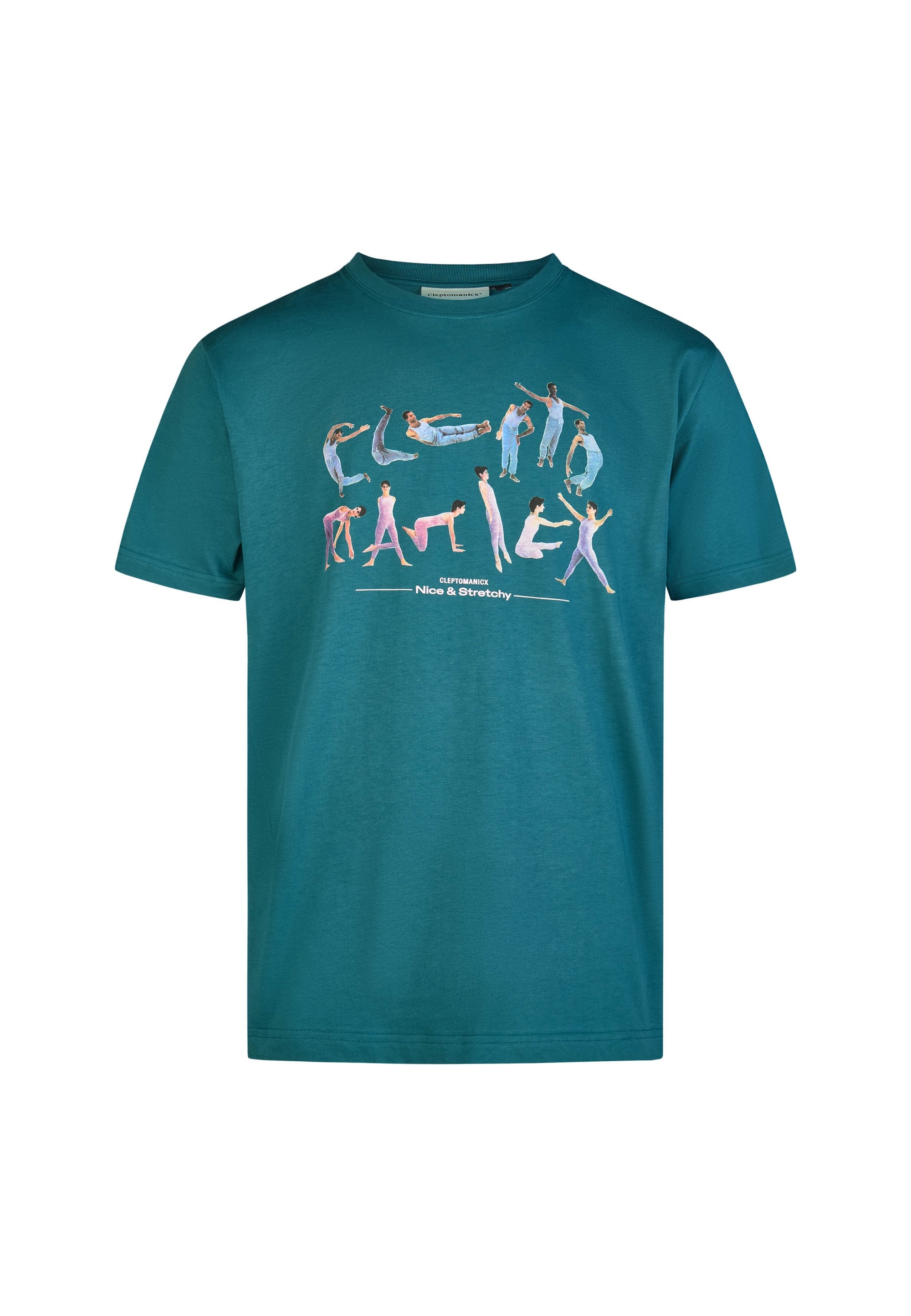 Cleptomanicx T-Shirt »Stretchy« mit großem Frontprint