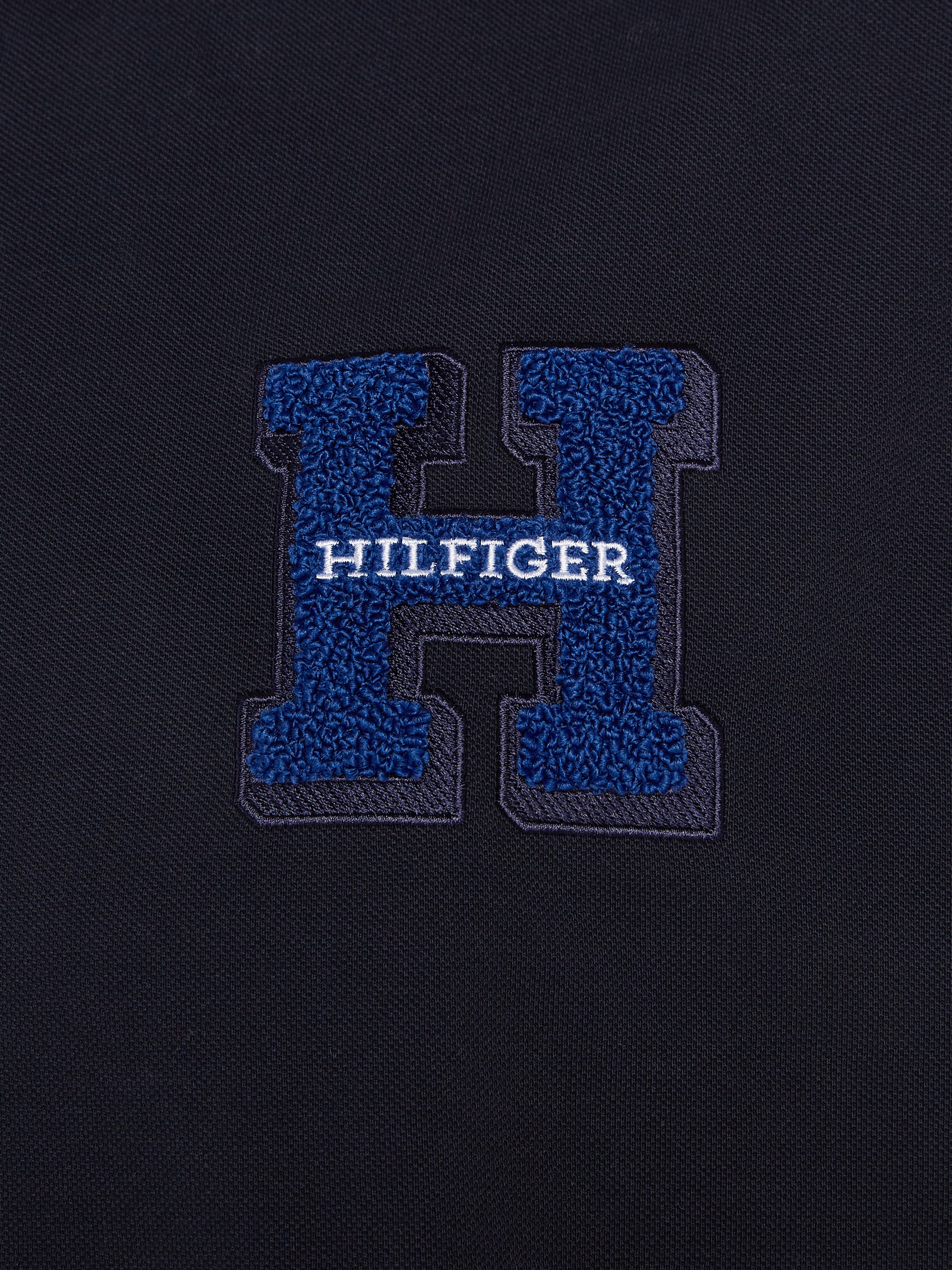 Tommy Hilfiger Big & Tall Poloshirt »BOUCLE H EMBRO REG POLO«, Große Größen, Große Marken-Applikation