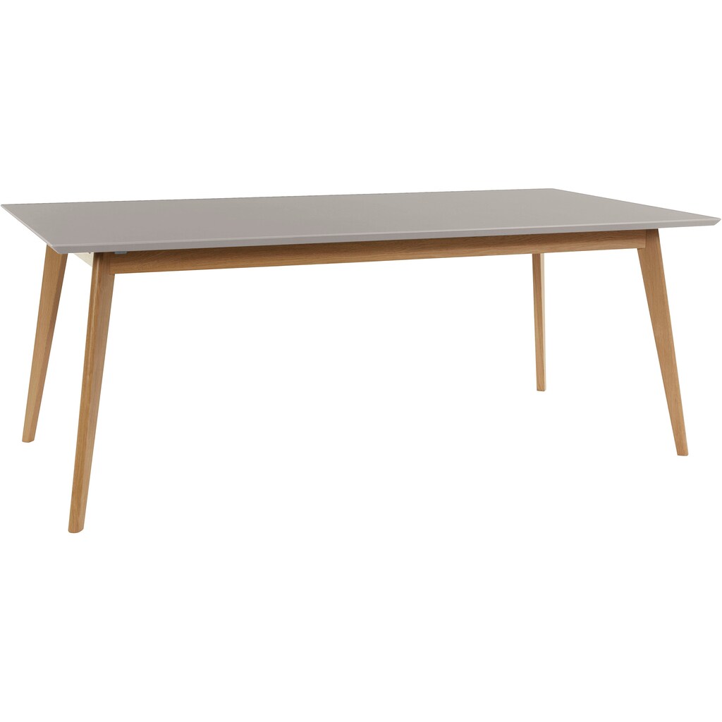 Wohnen Tische andas Esstisch »Vallby«, Tischplatte in einer pflegeleiten Linolium, Gestell aus massives Eiche lackiert, in versc Wohnen Tische andas Esstisch »Vallby«, Tischplatte in einer pflegeleiten Linolium, Gestell aus massives Eiche lackiert, in versc