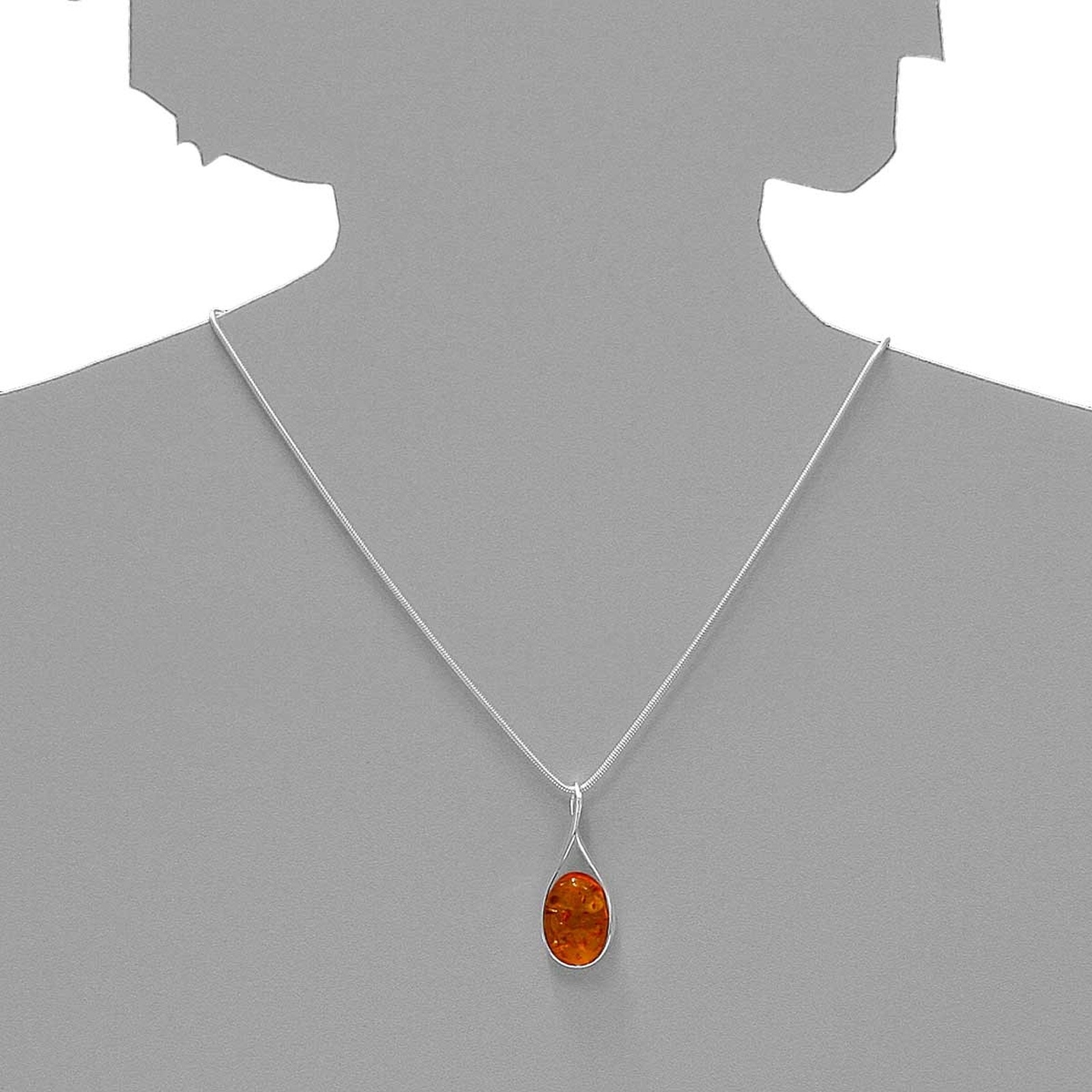 OSTSEE-SCHMUCK Kette mit Anhänger »Ostsee-Schmuck Kette mit Anhänger Jody Kette mit Anhänger Jody«, (2 tlg.)
