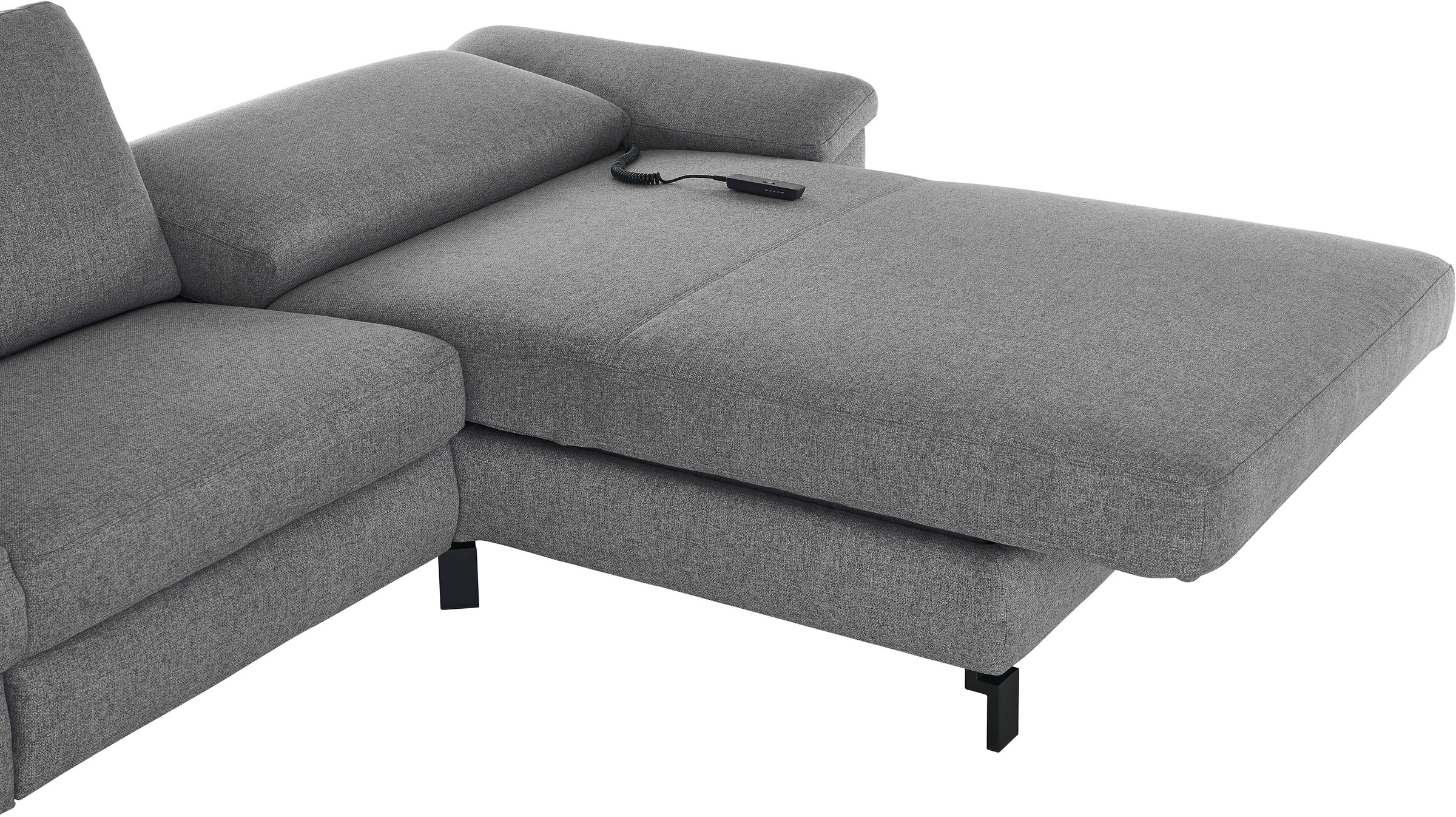 3C Candy Ecksofa »Mainau L-Form«, Relaxfunktion im 1,5-Sitzer, motorische Schlaffunktion in Longchair