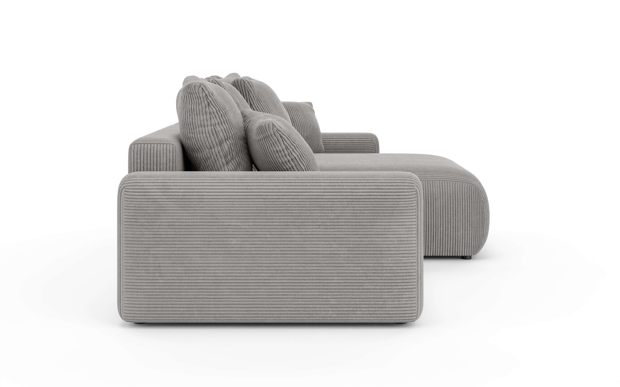 Home affaire Ecksofa »LAKESIDE klein mit Bettfunktion und Bettkasten, B/T/H 235/142/84 cm«, L-Form, Recamiere beidseitig montierbar, mit Wellenunterfederung